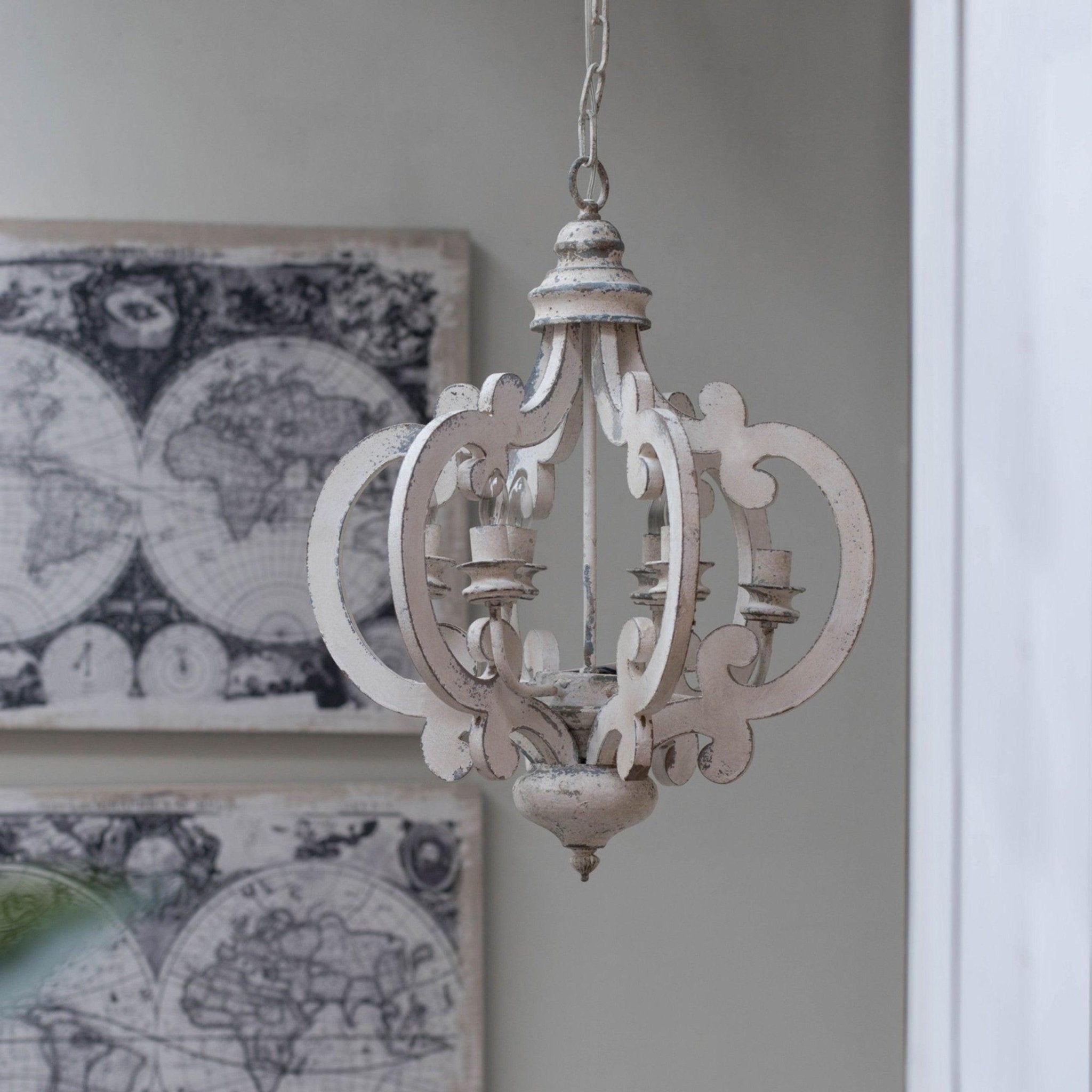 Antique White Style Chandelier - Letslighting