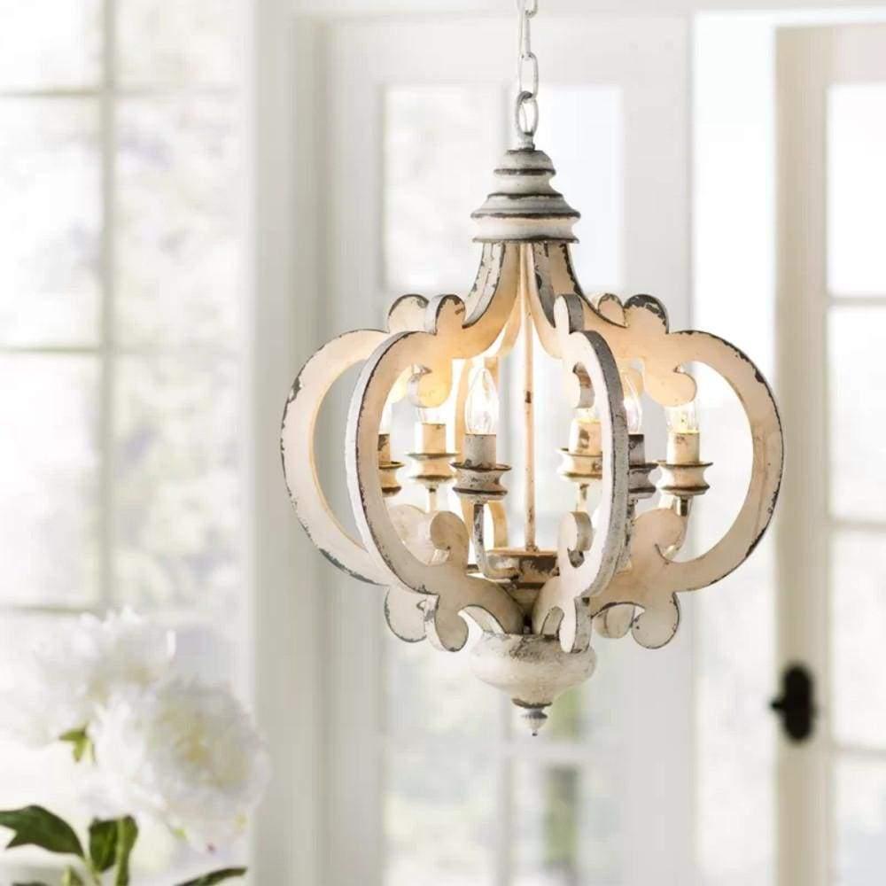Antique White Style Chandelier - Letslighting