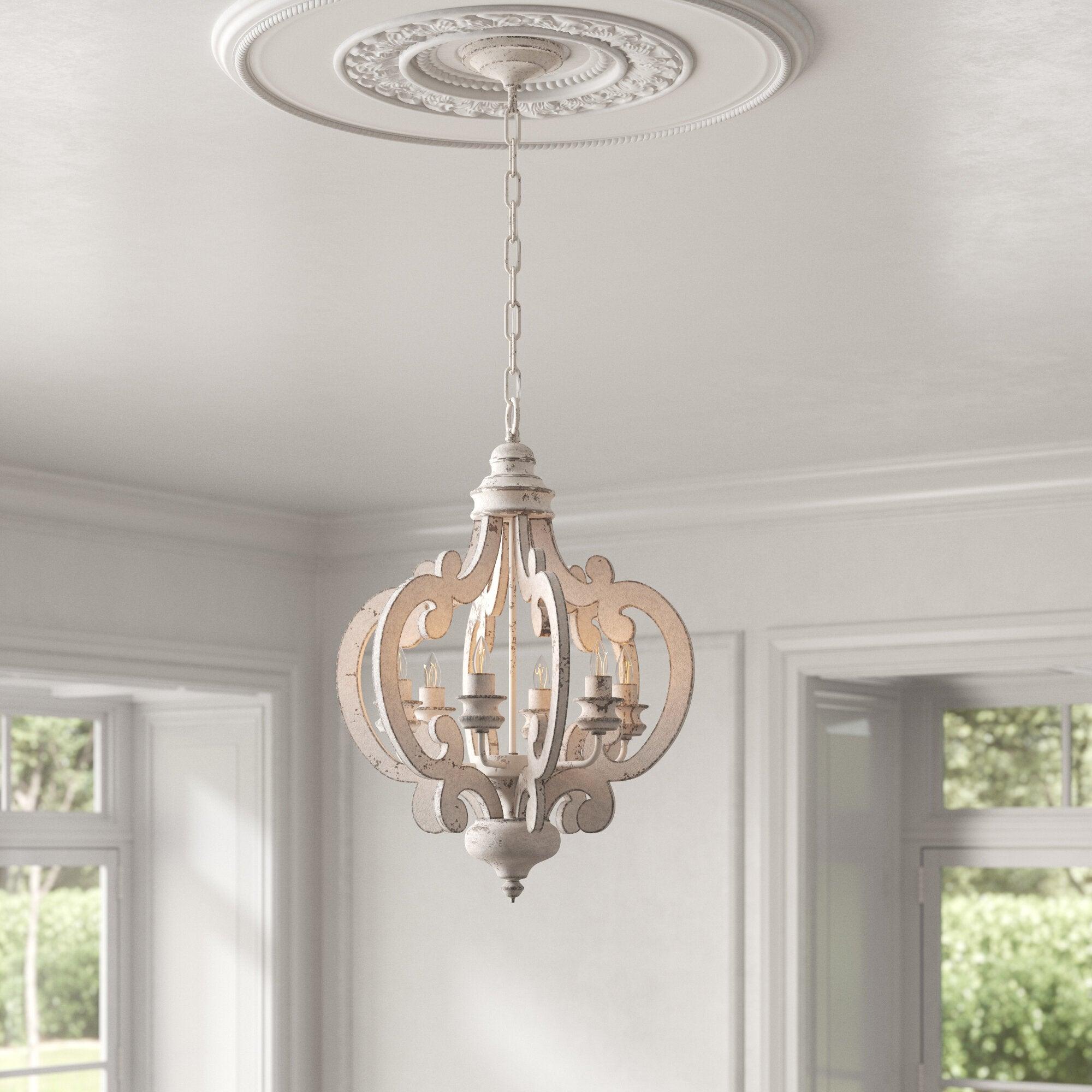 Antique White Style Chandelier - Letslighting