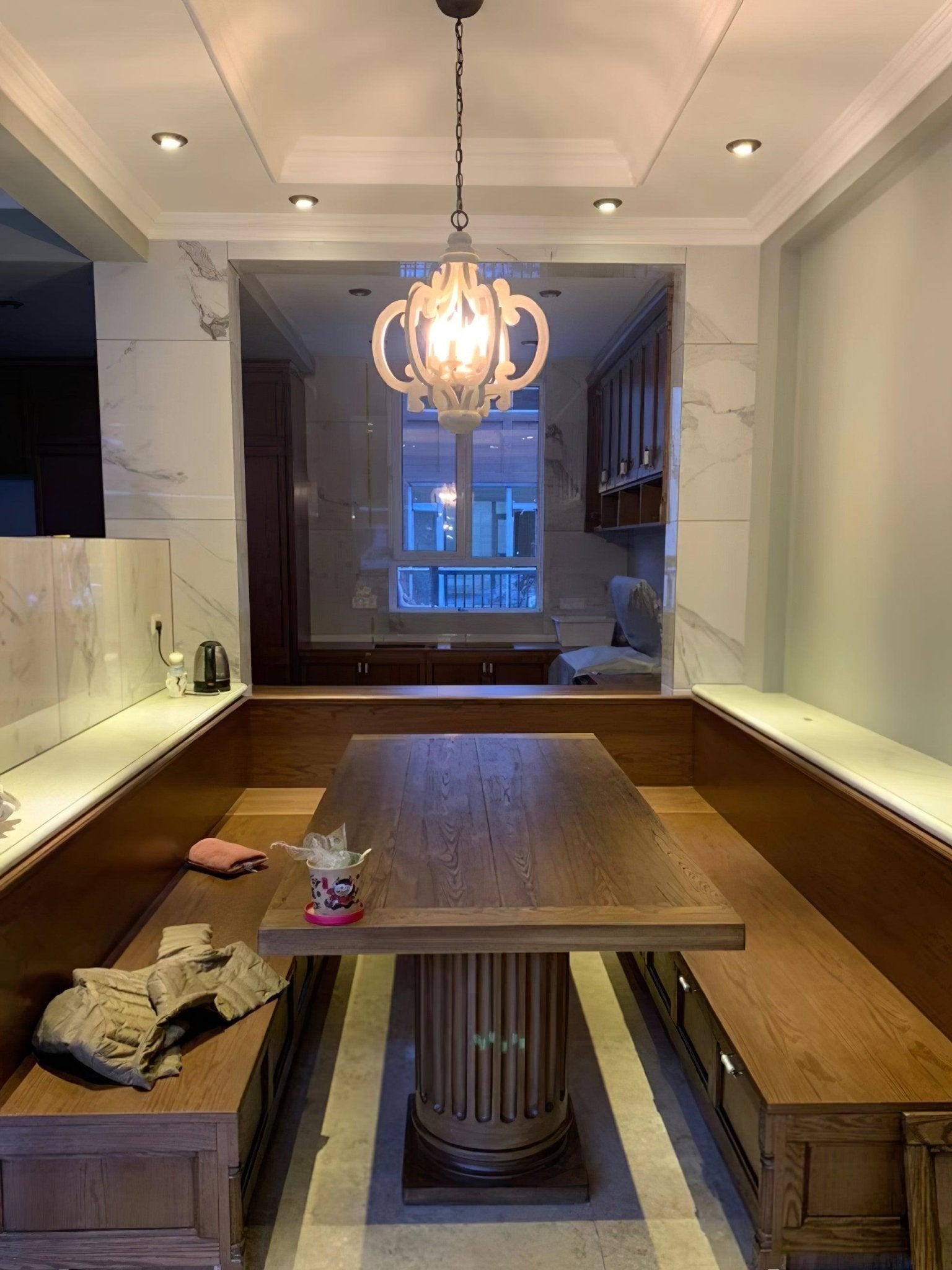 Antique White Style Chandelier - Letslighting