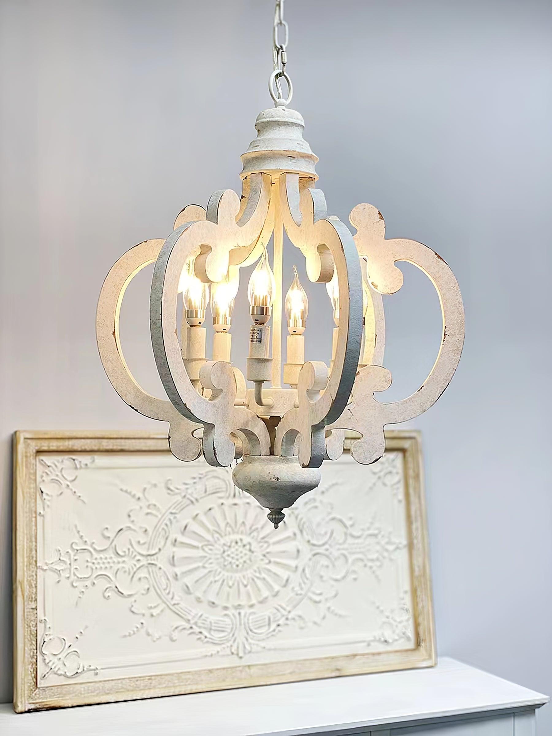 Antique White Style Chandelier - Letslighting