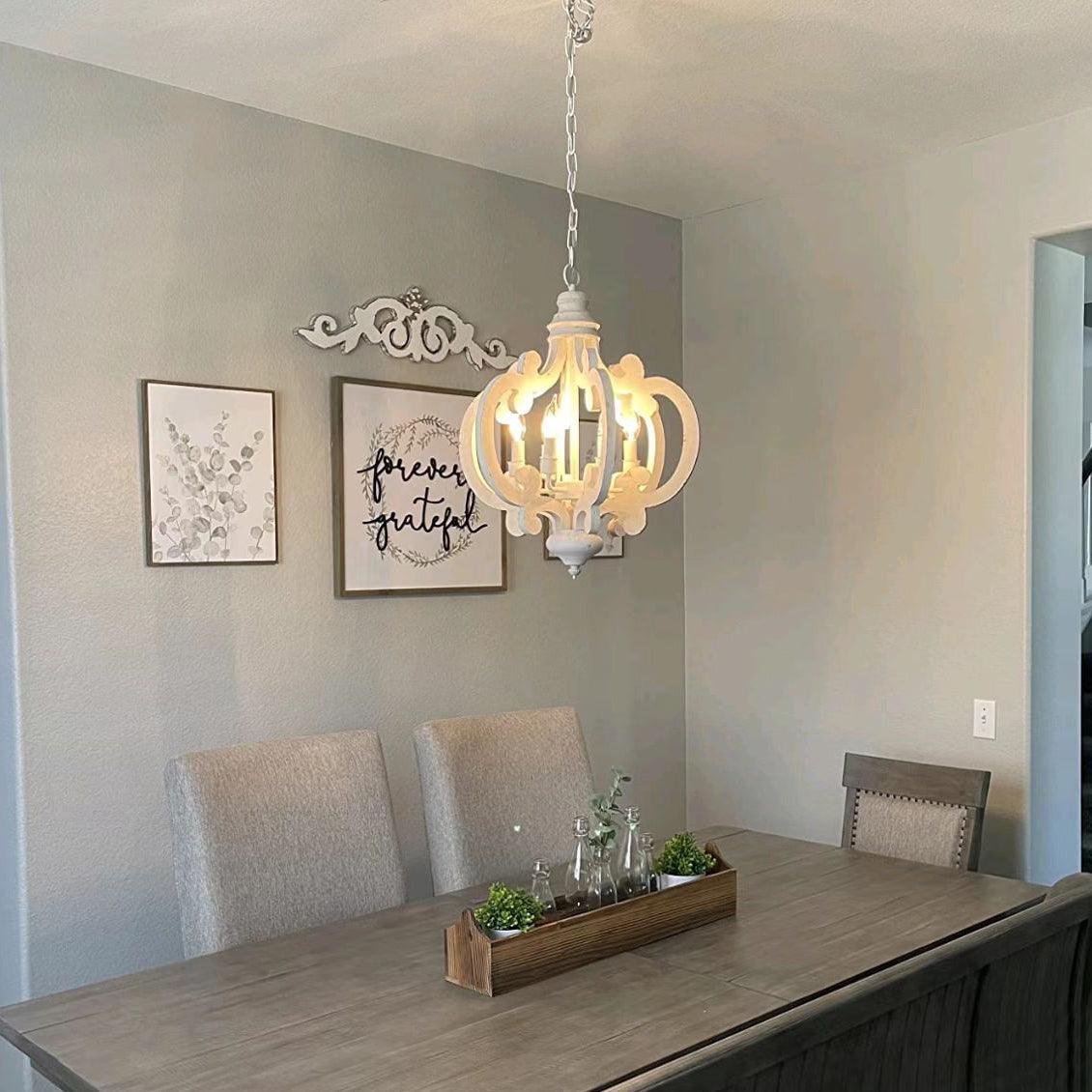 Antique White Style Chandelier - Letslighting