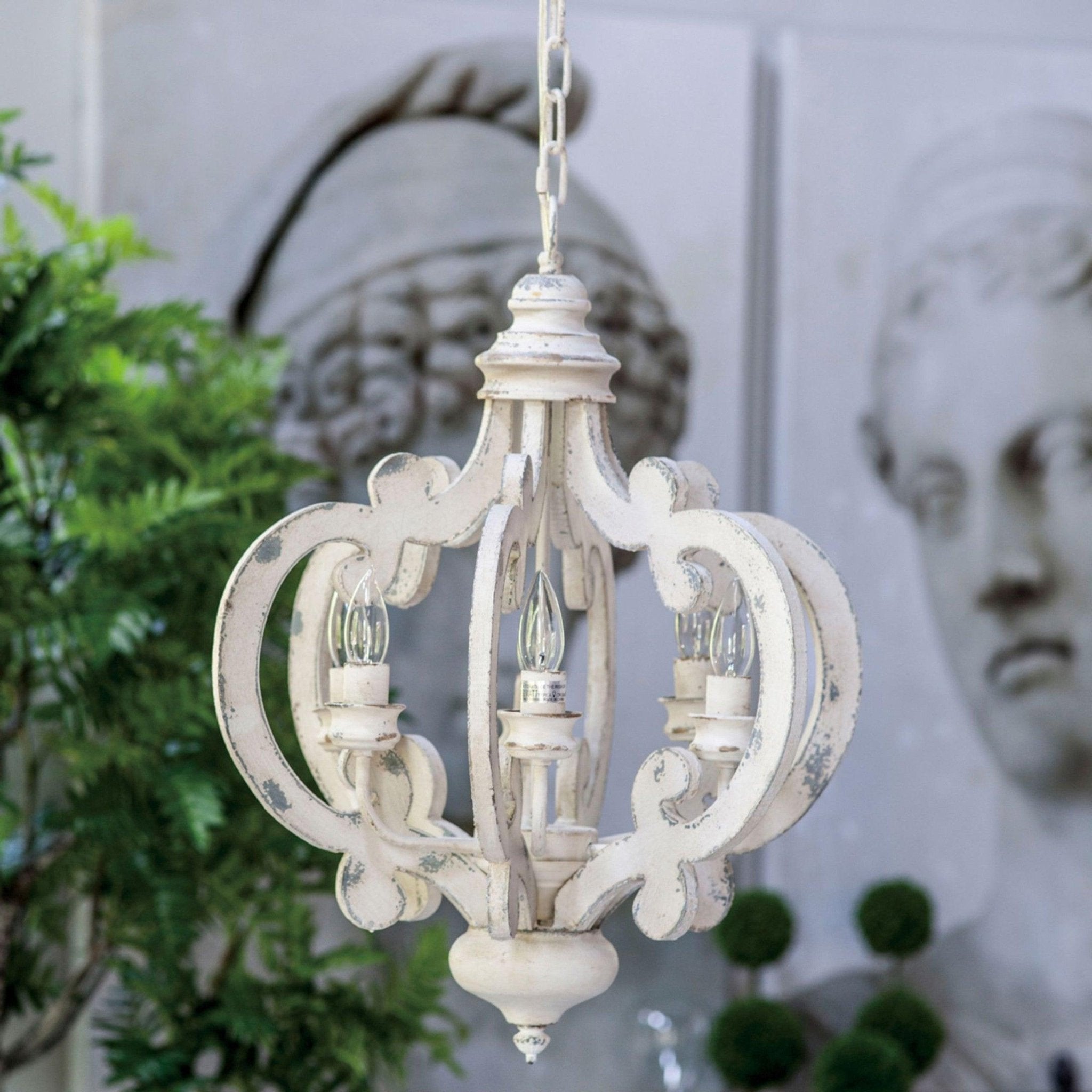 Antique White Style Chandelier - Letslighting