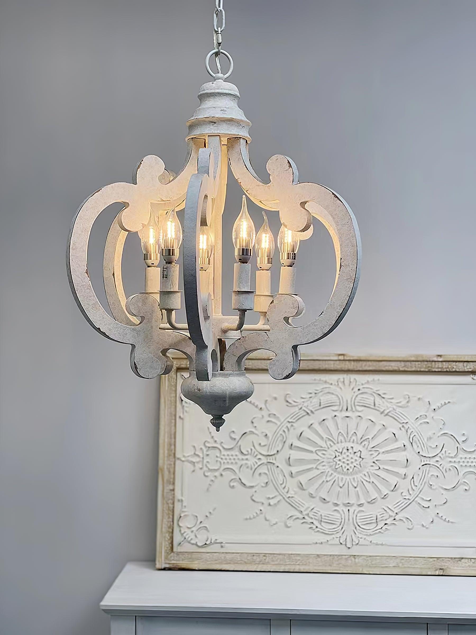 Antique White Style Chandelier - Letslighting
