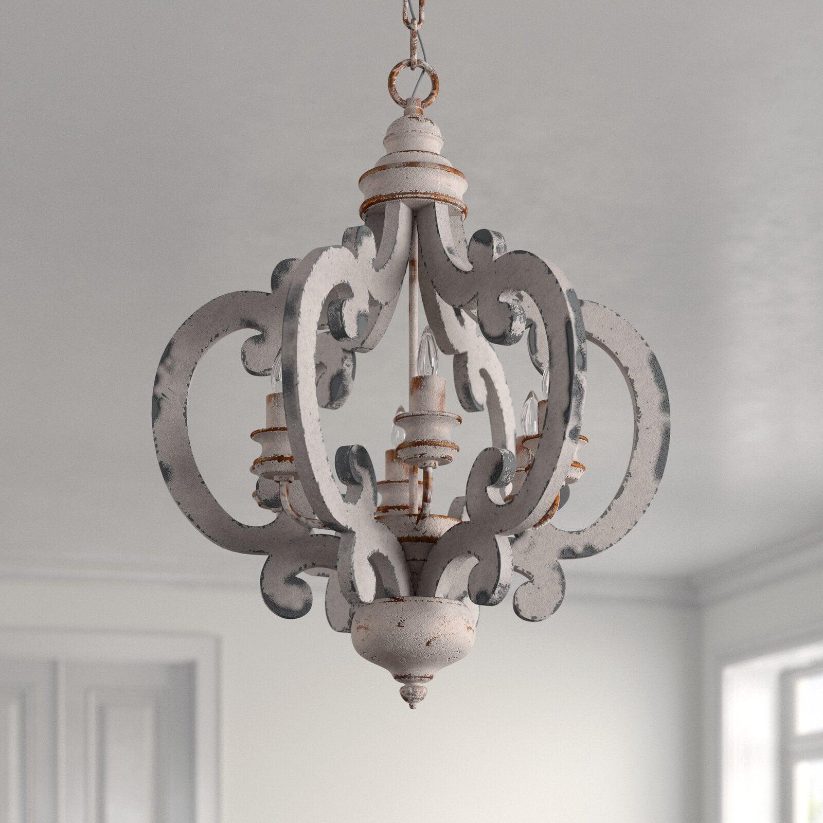 Antique White Style Chandelier - Letslighting