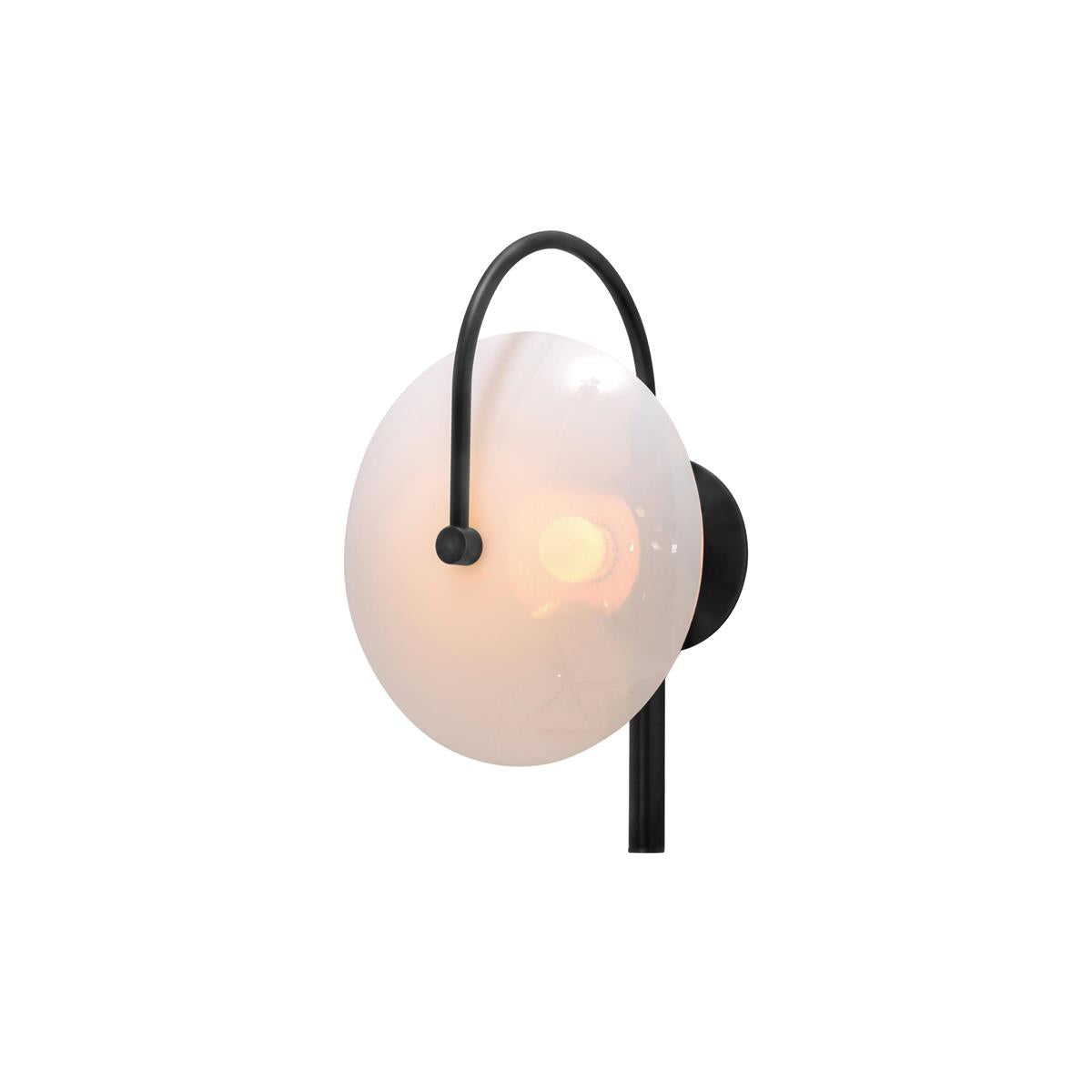 Norduvyn Modern Minimalist Art Metal Glass Wall Lamp - Lamp Copper