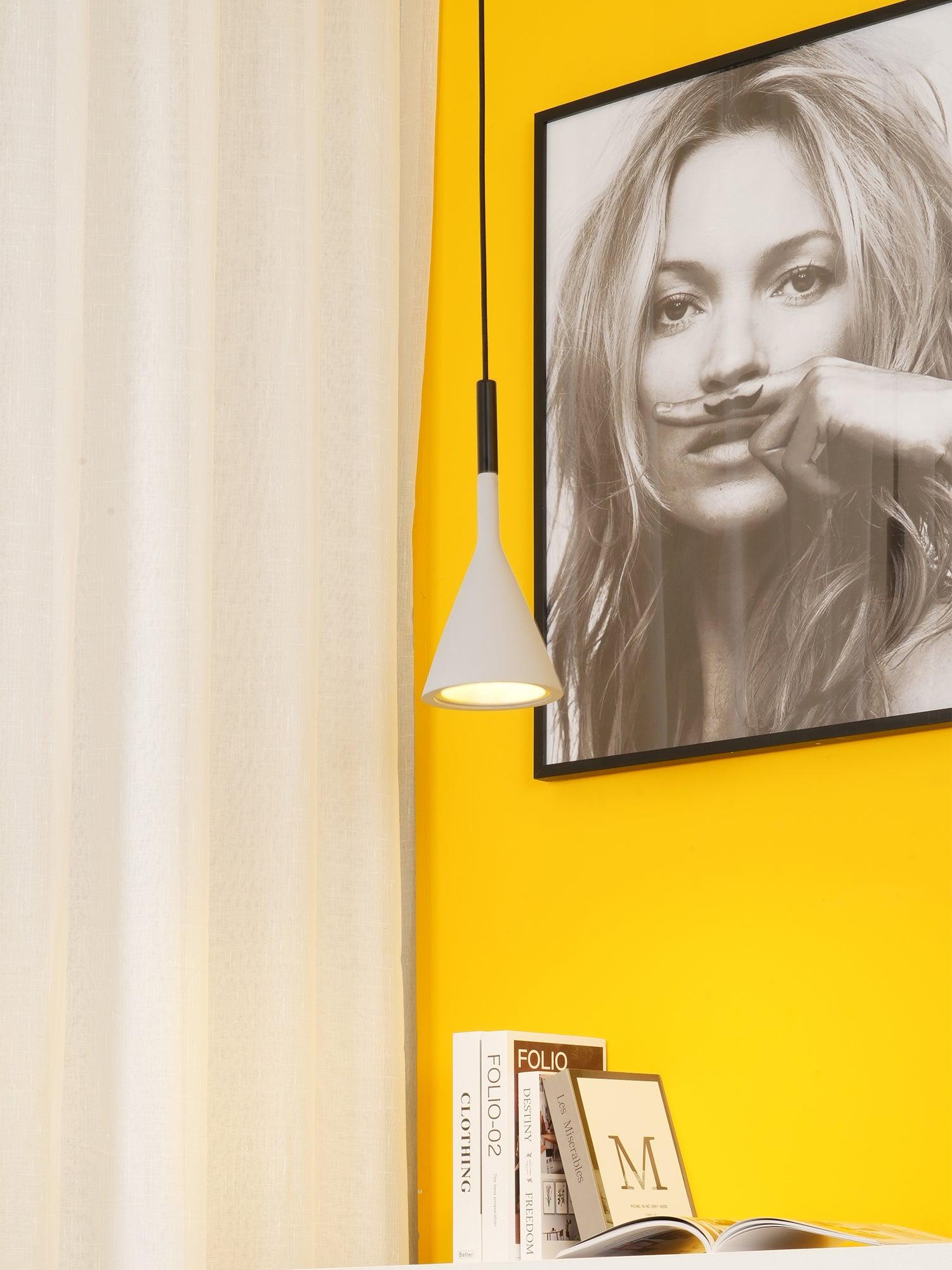 Conical Concrete Pendant Light - Letslighting