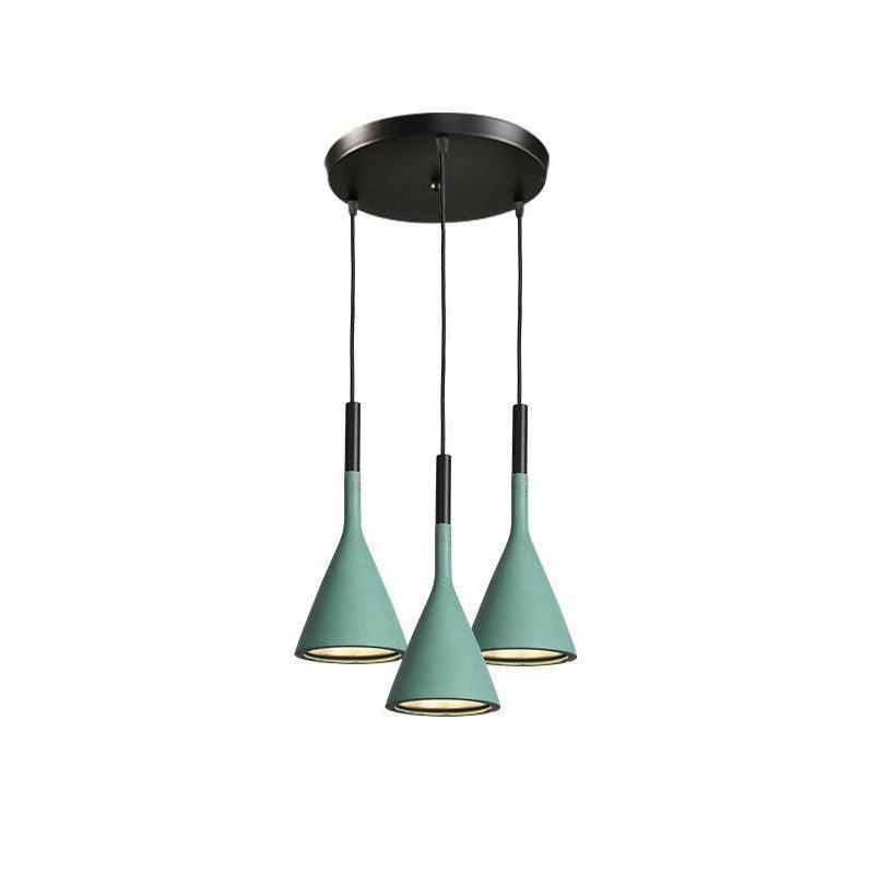 Conical Concrete Pendant Light - Letslighting