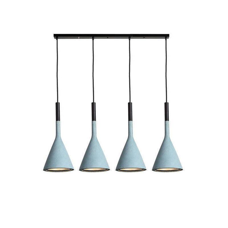 Conical Concrete Pendant Light - Letslighting