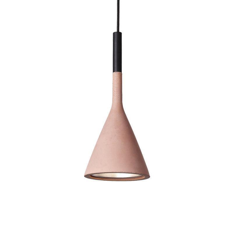 Conical Concrete Pendant Light - Letslighting