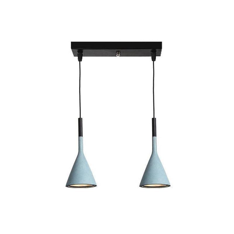 Conical Concrete Pendant Light - Letslighting