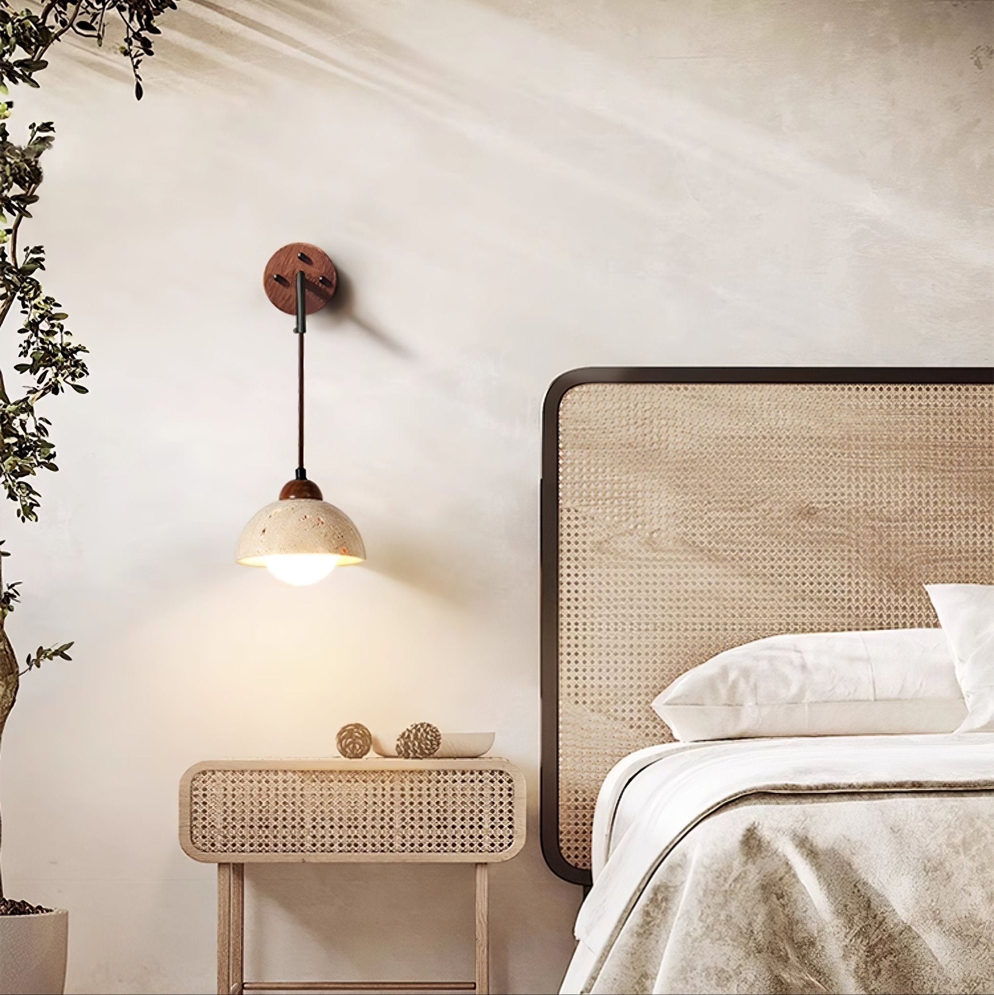 Alcarion Travertine Wall Light - Letslighting