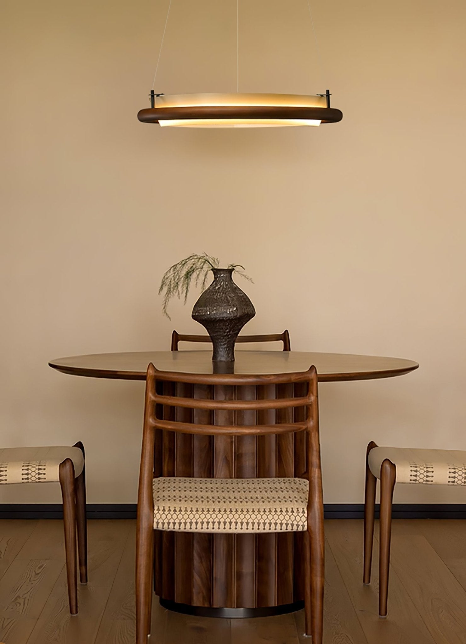 Olvelila Circular Metal Pendant Light - Letslighting