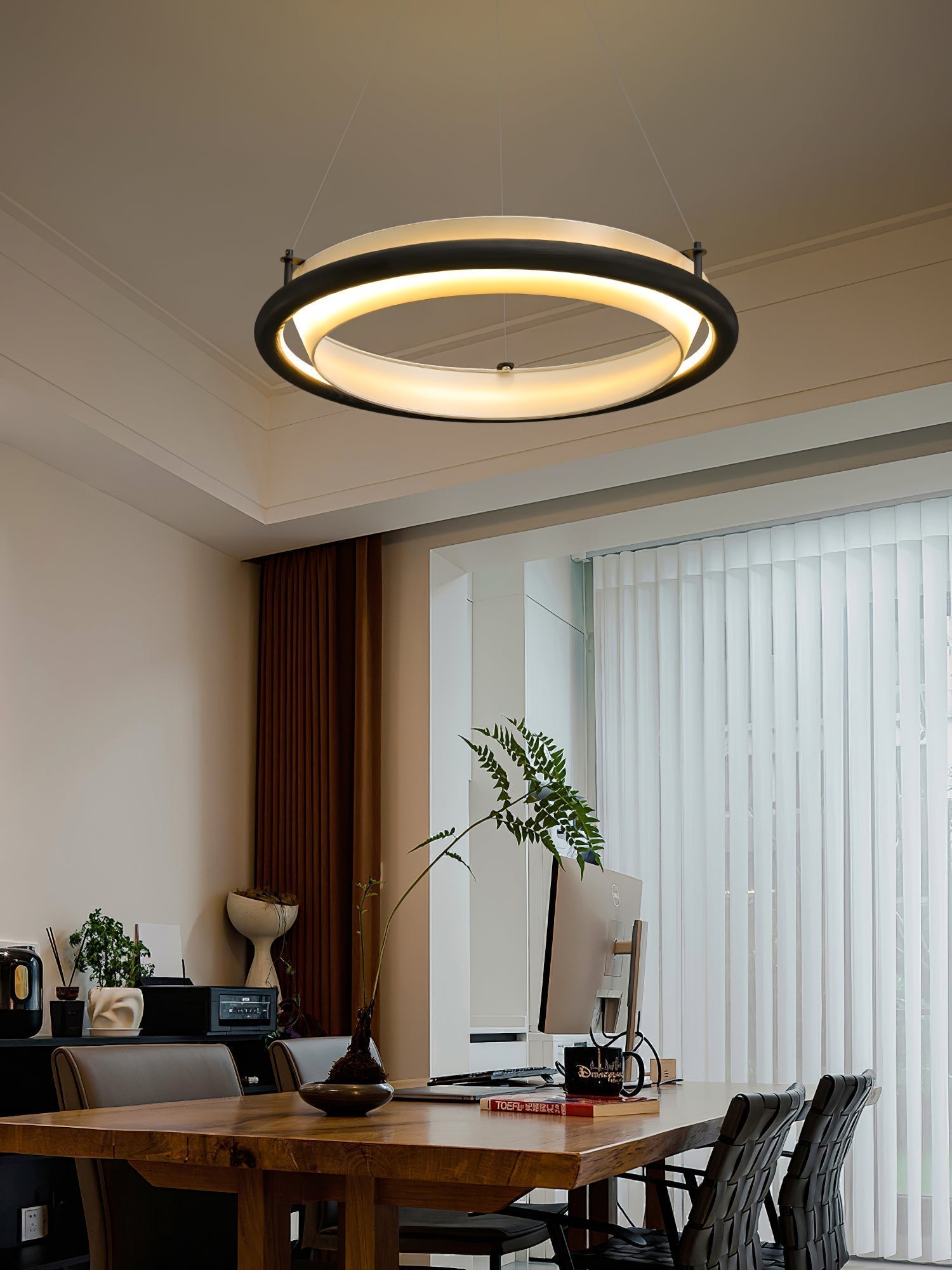 Olvelila Circular Metal Pendant Light - Letslighting