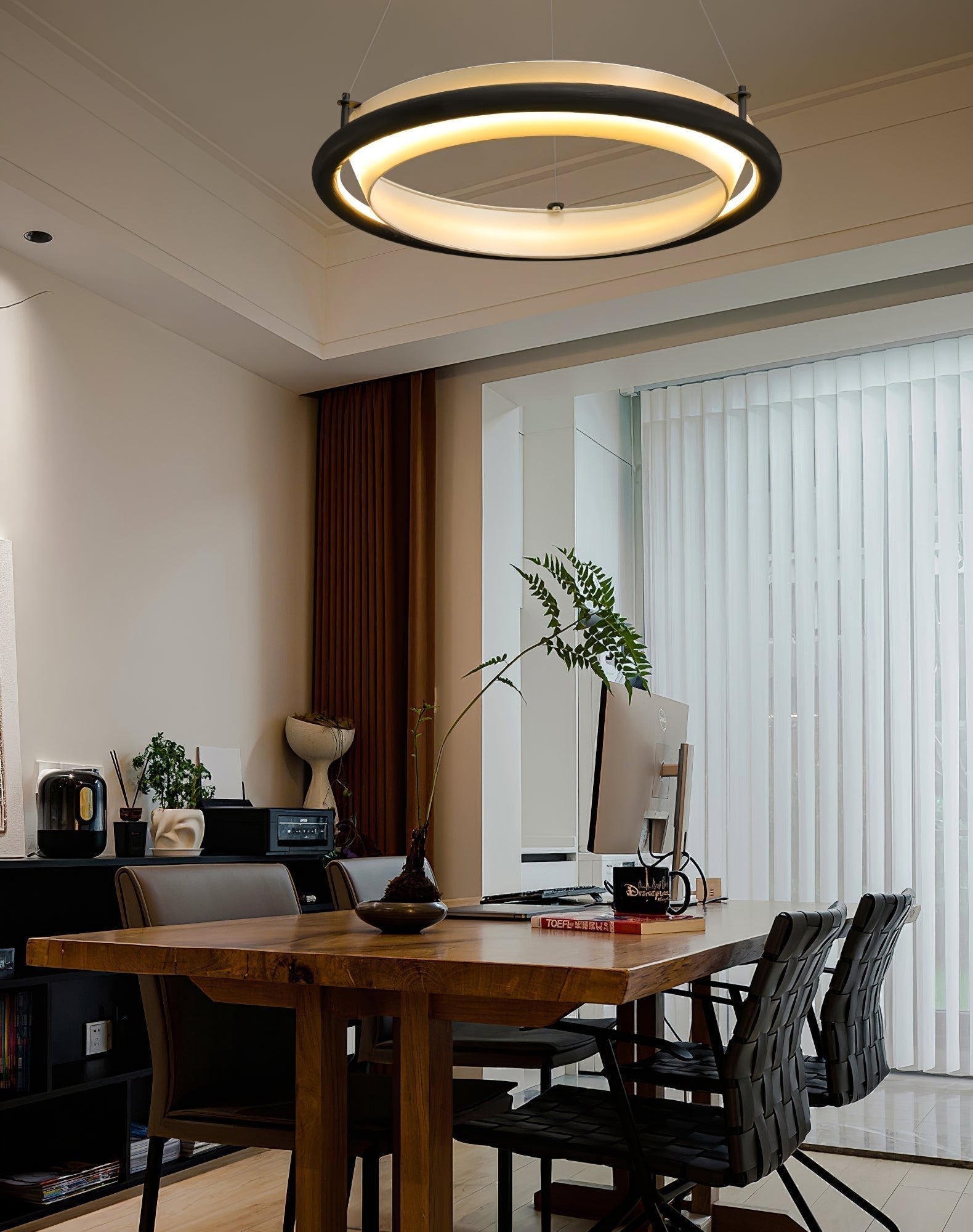 Olvelila Circular Metal Pendant Light - Letslighting