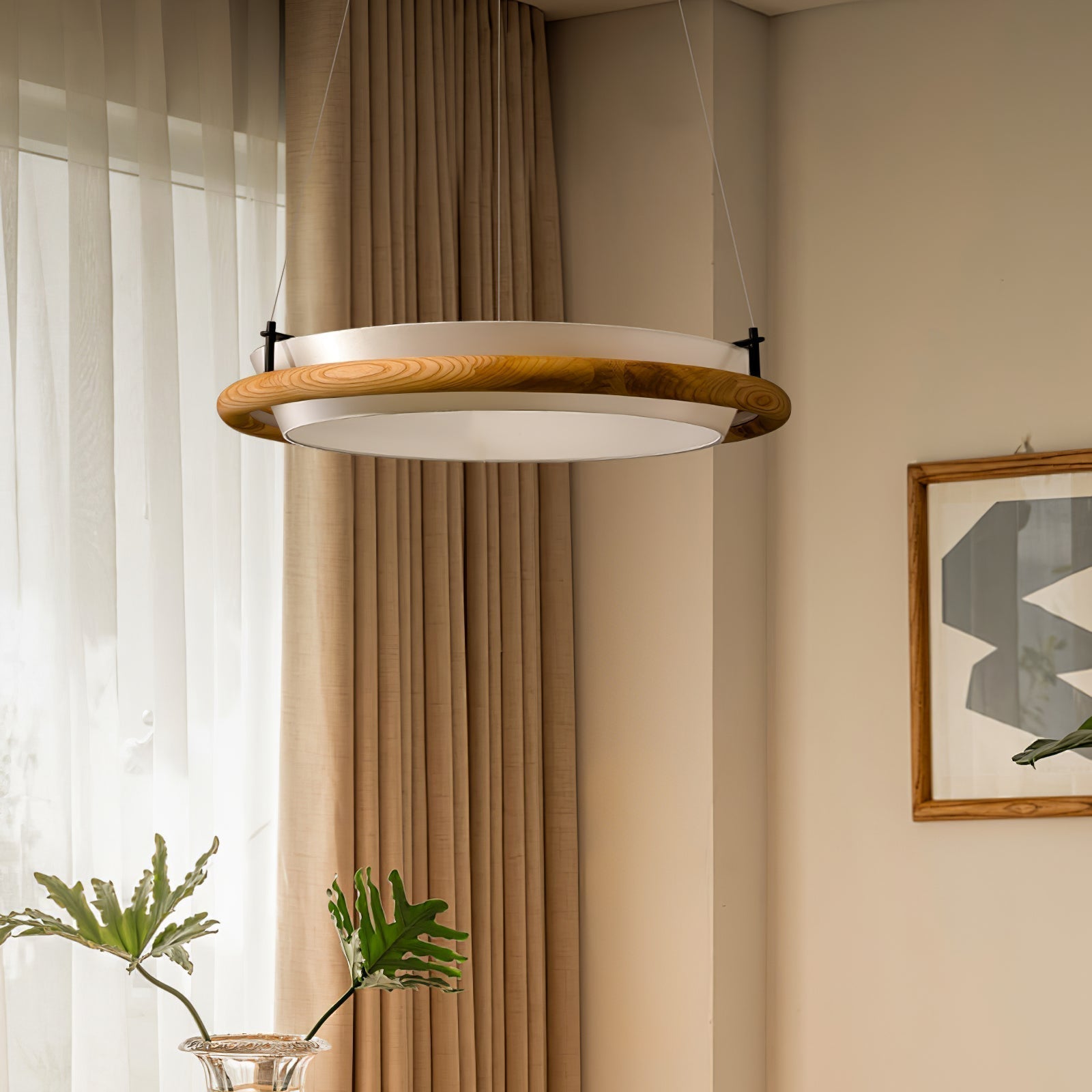 Olvelila Circular Metal Pendant Light - Letslighting