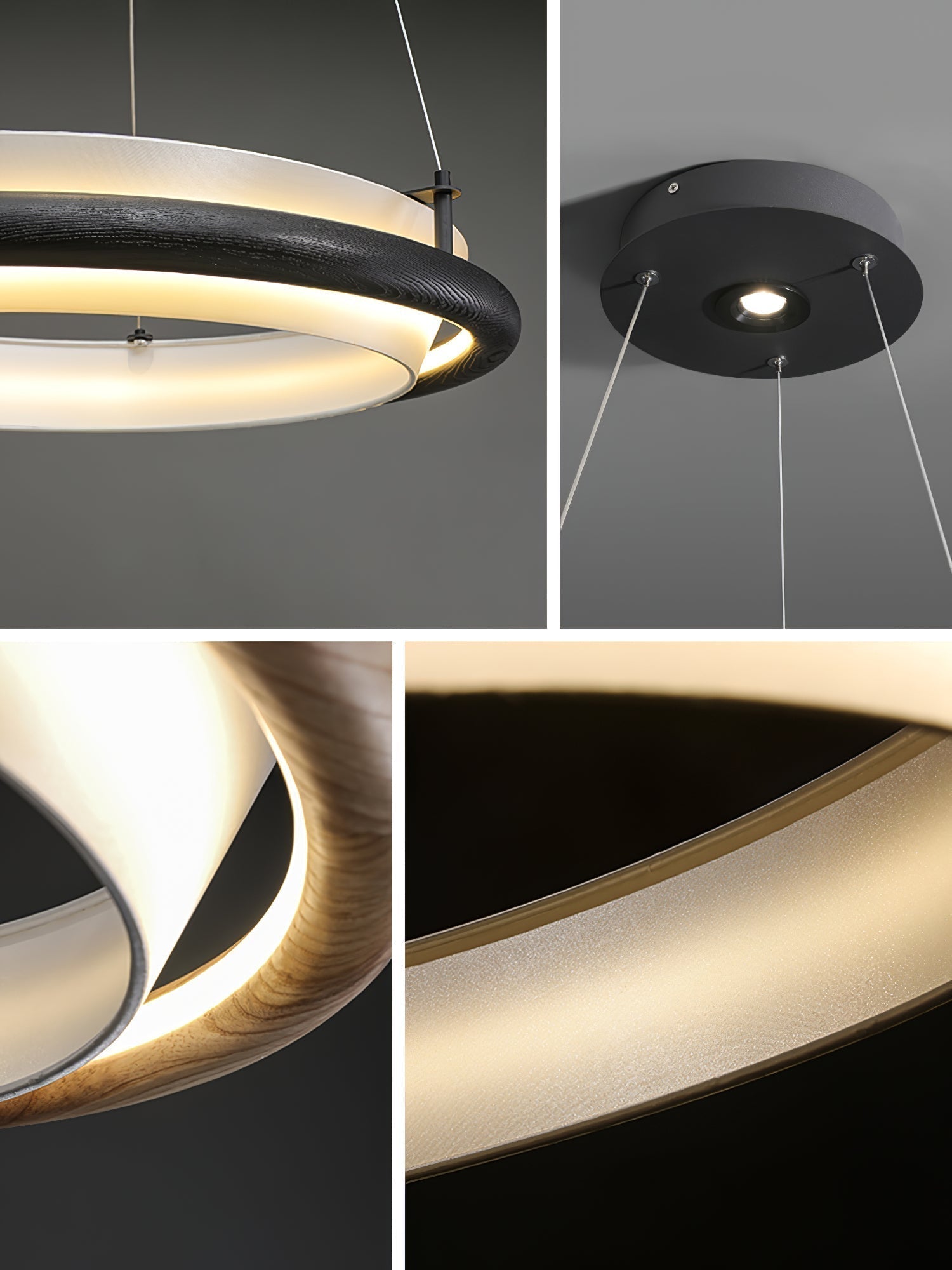 Olvelila Circular Metal Pendant Light - Letslighting