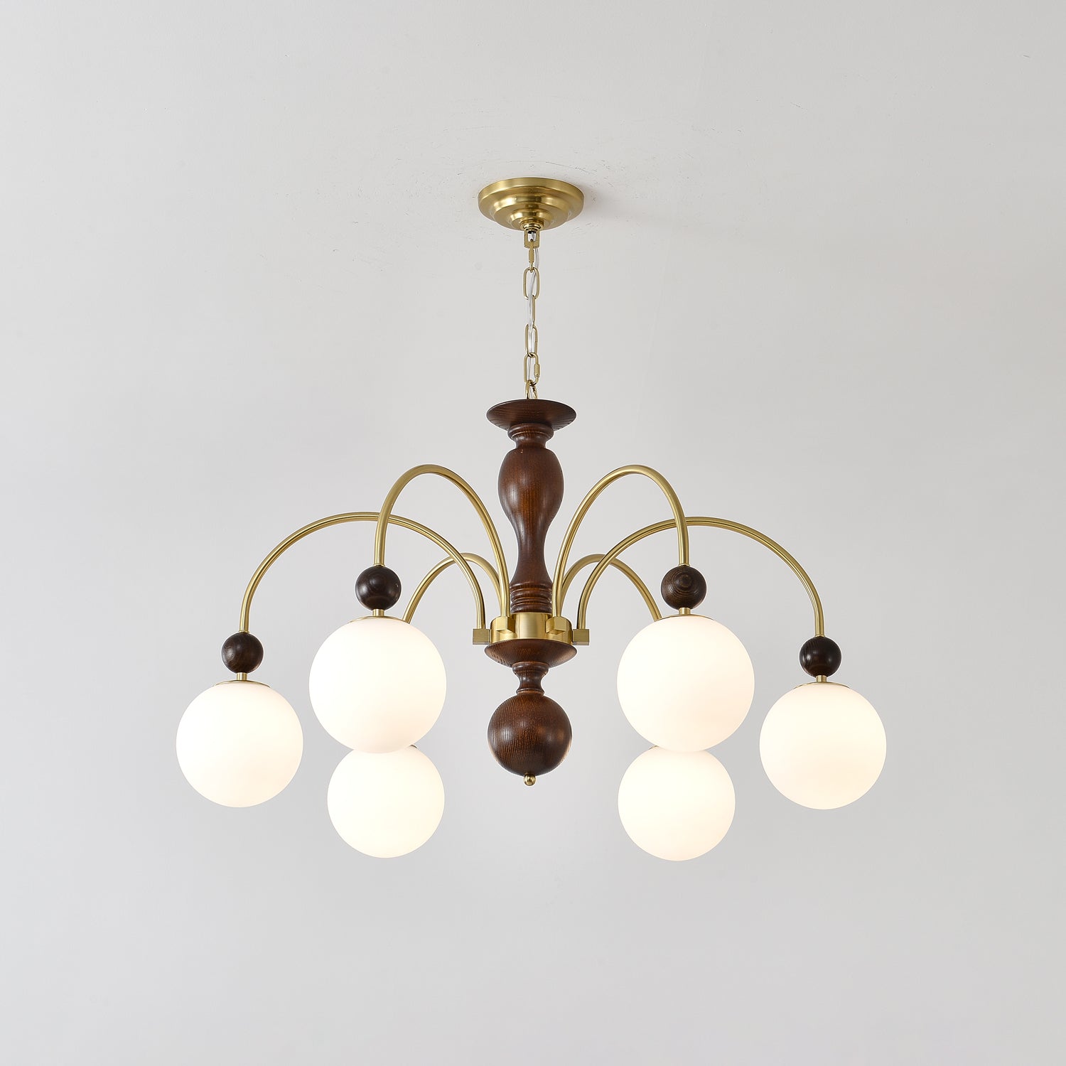 Archway Walnut Color Chandelier - Letslighting