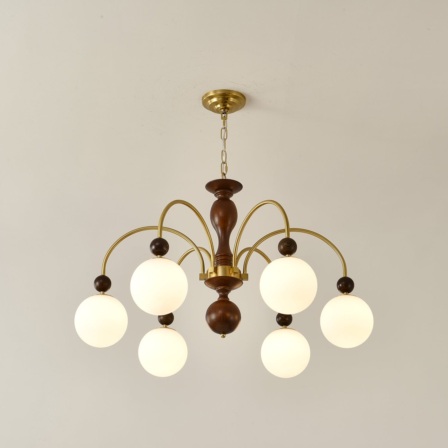 Archway Walnut Color Chandelier - Letslighting