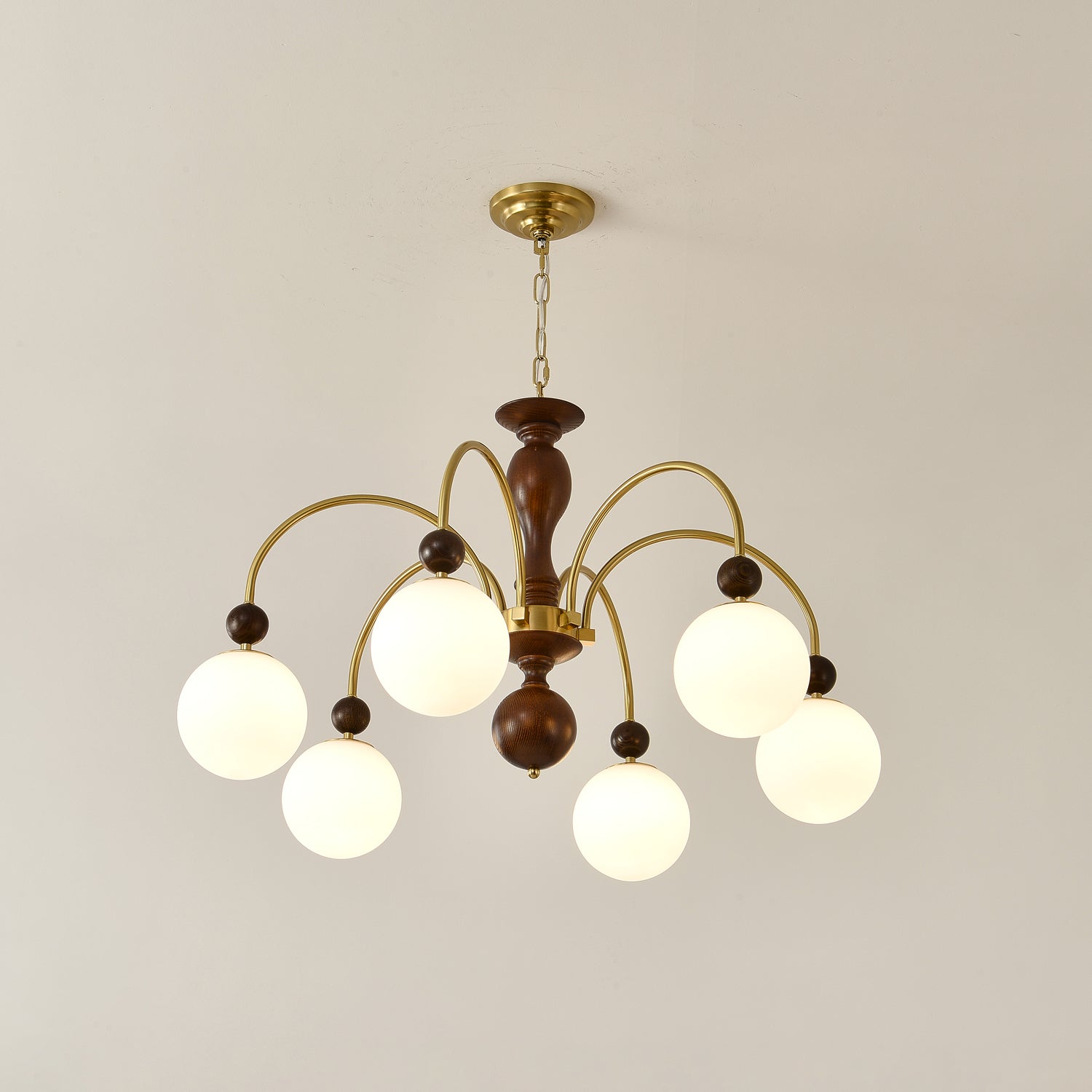 Archway Walnut Color Chandelier - Letslighting