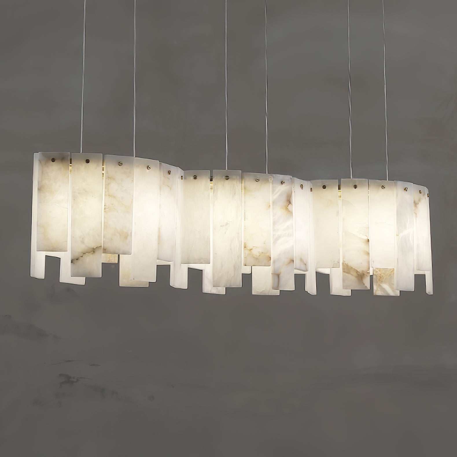 Cavelan Cluster Alabaster Pendant Light - Letslighting