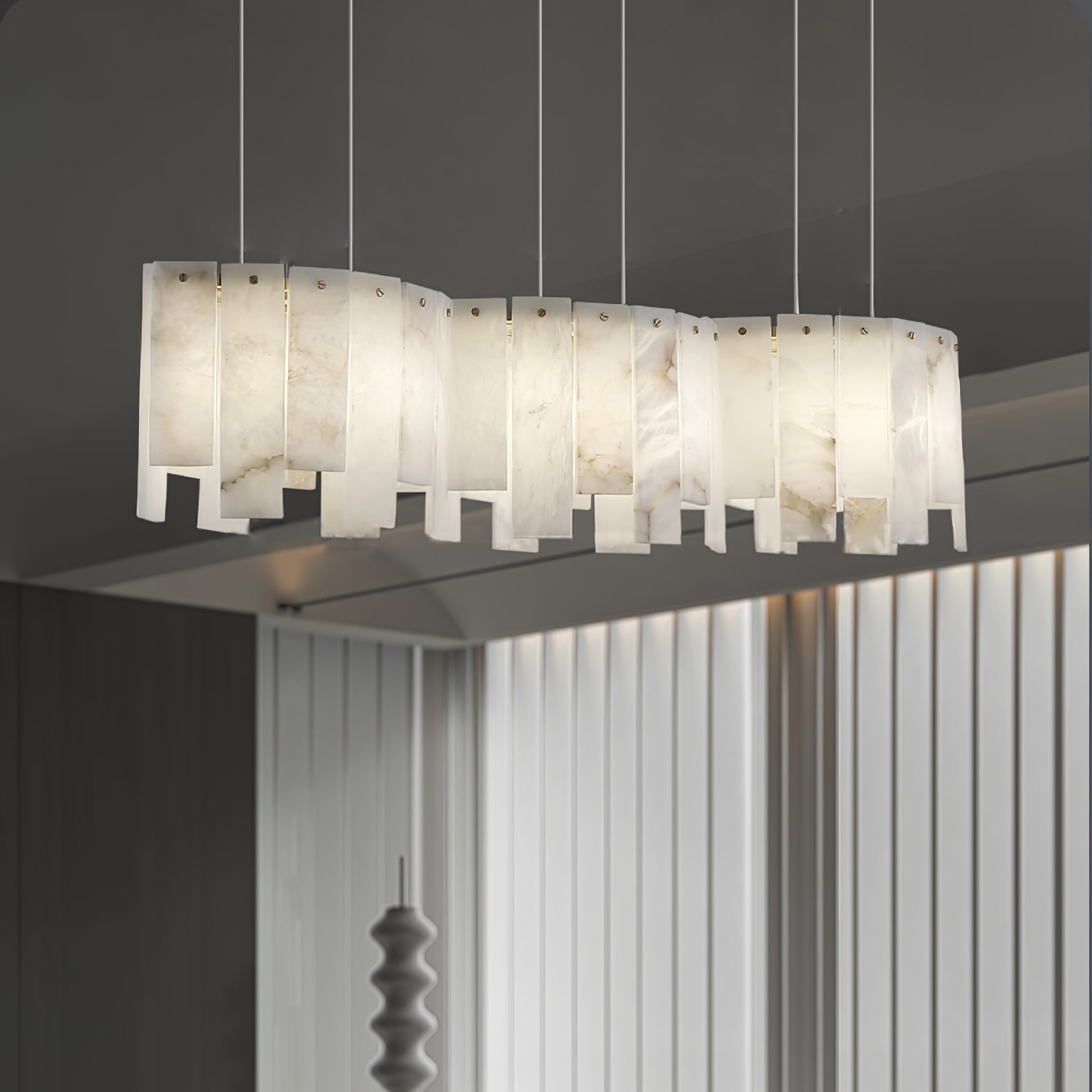 Cavelan Cluster Alabaster Pendant Light - Letslighting