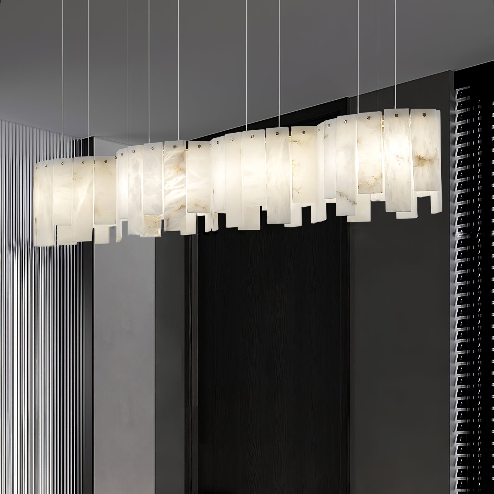Cavelan Cluster Alabaster Pendant Light - Letslighting
