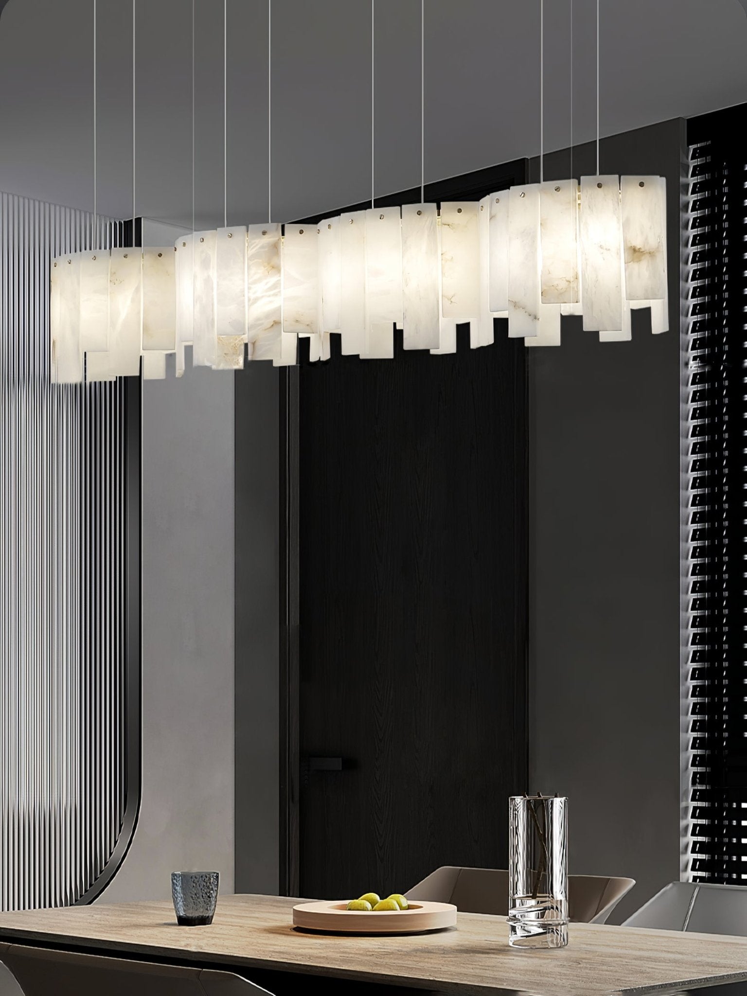 Cavelan Cluster Alabaster Pendant Light - Letslighting
