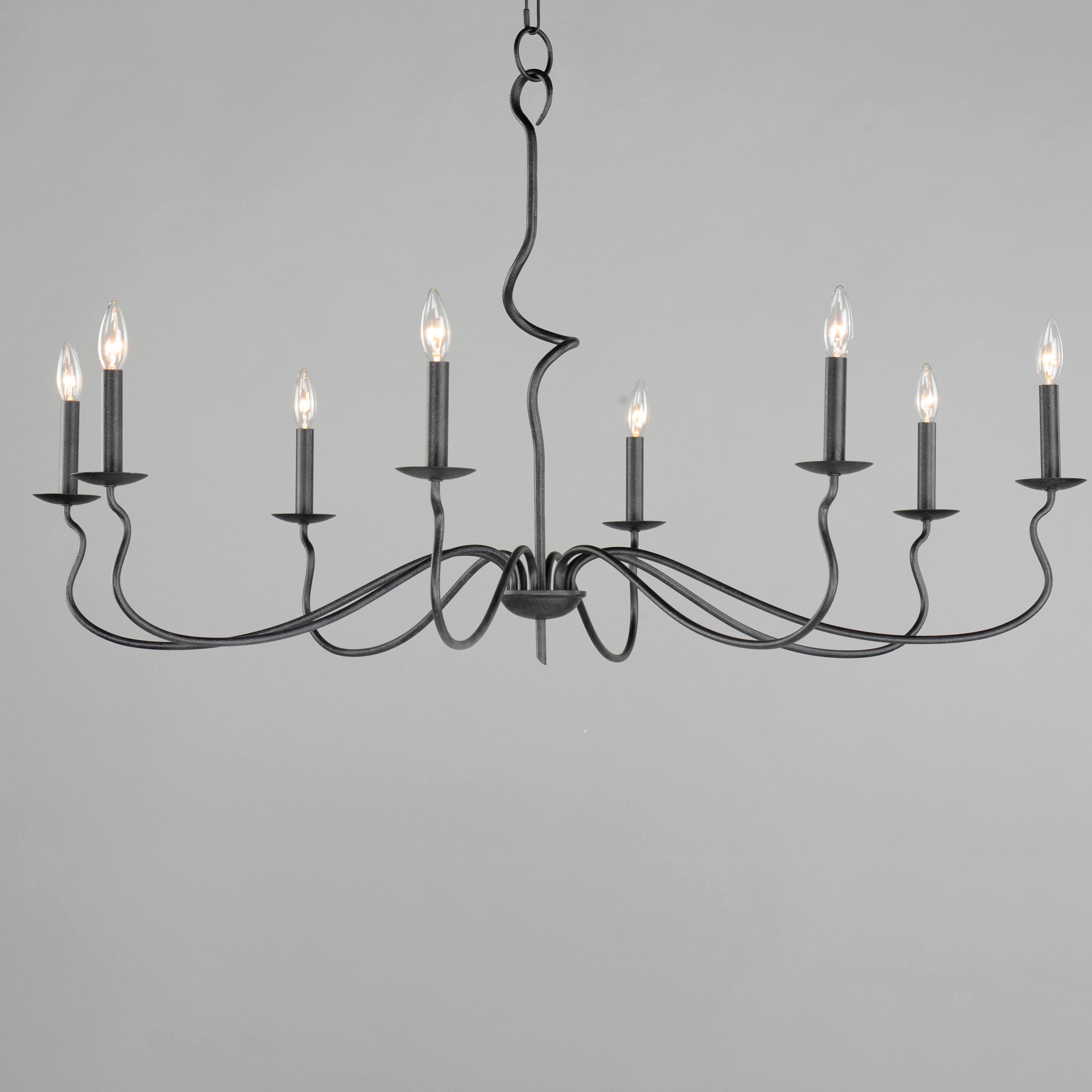 Rauduvyo Modern Minimalist Industrial Metal Chandelier - Lamp Copper