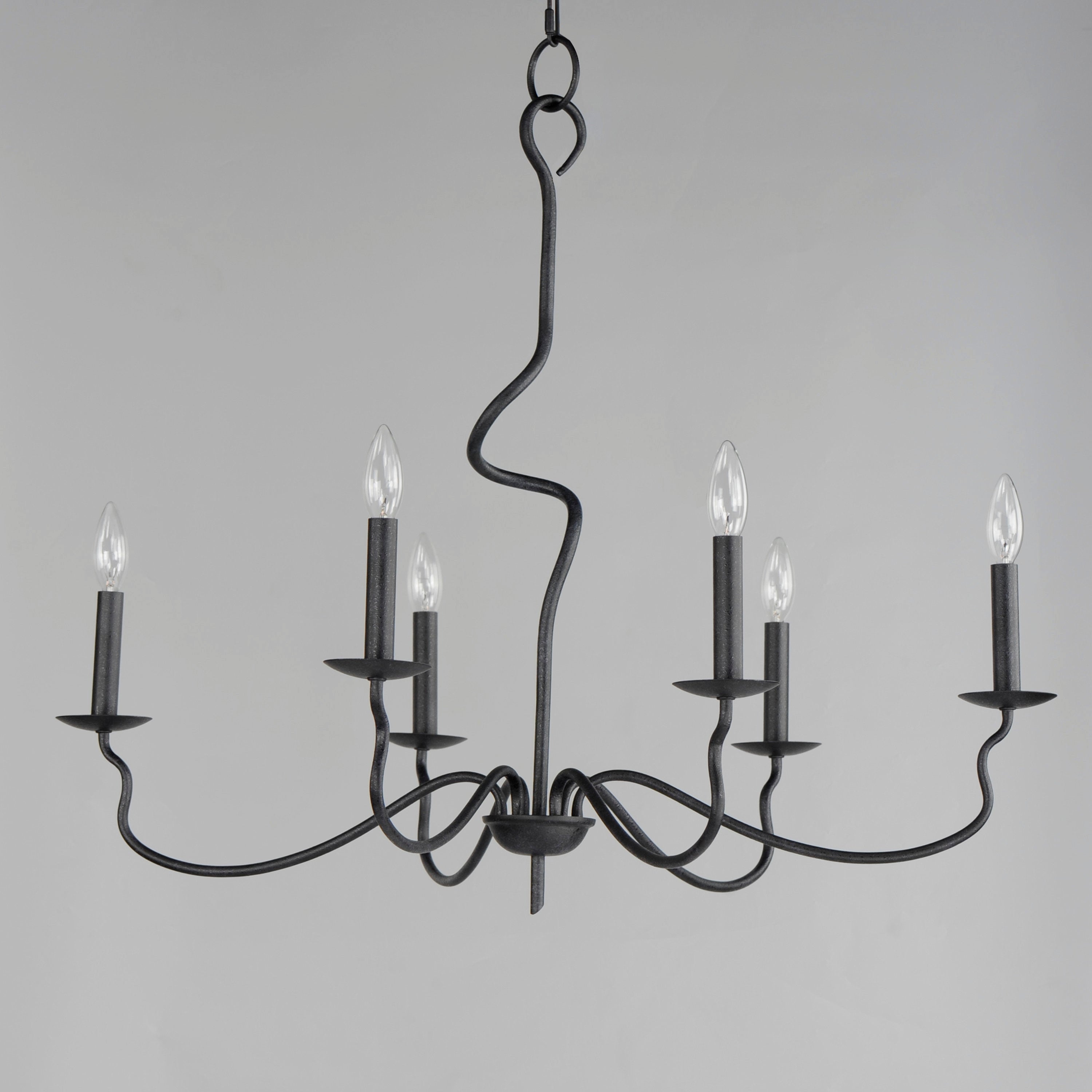 Rauduvyo Modern Minimalist Industrial Metal Chandelier - Lamp Copper