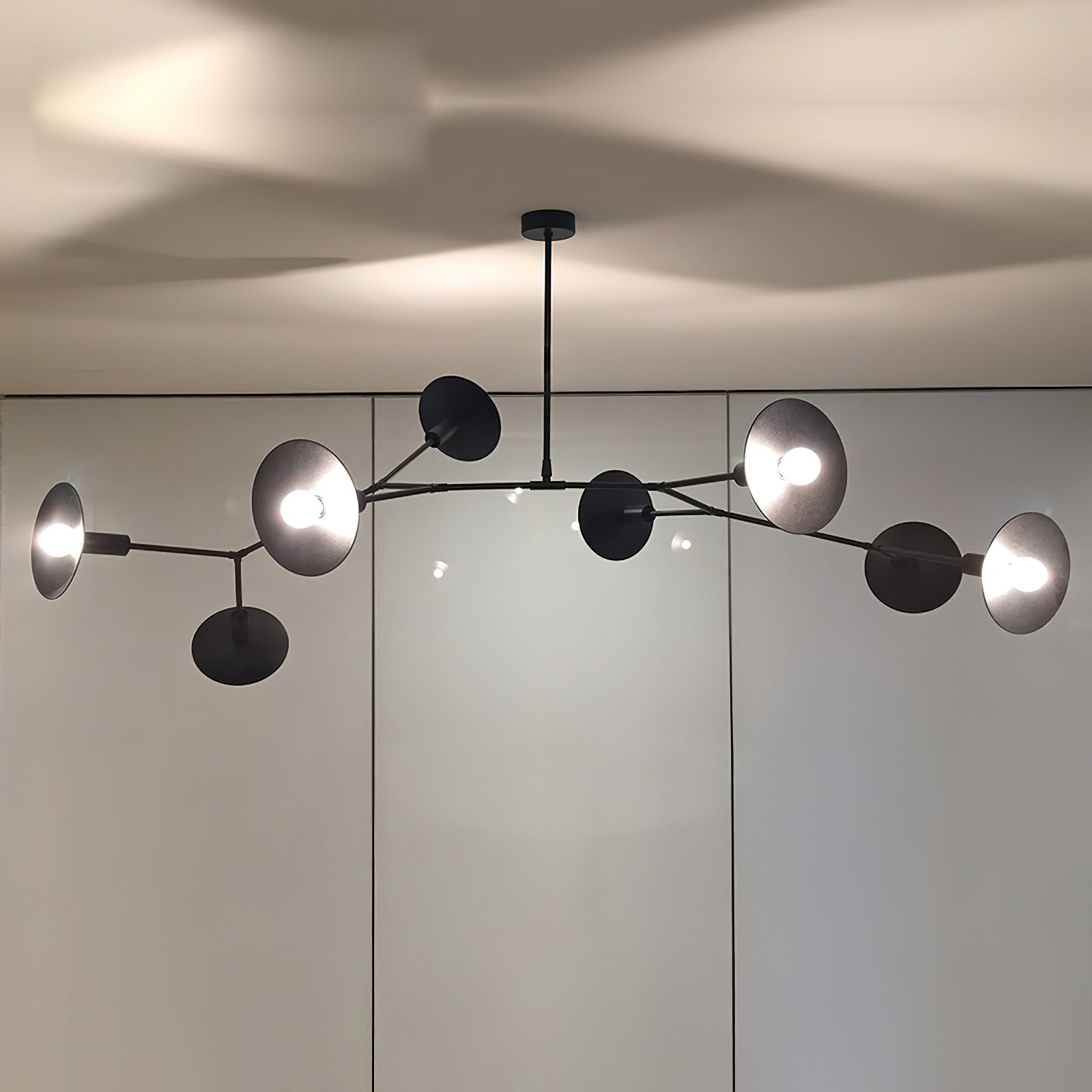 Tinduvyo Modern Minimalist Metal Glass Chandelier - Lamp Copper