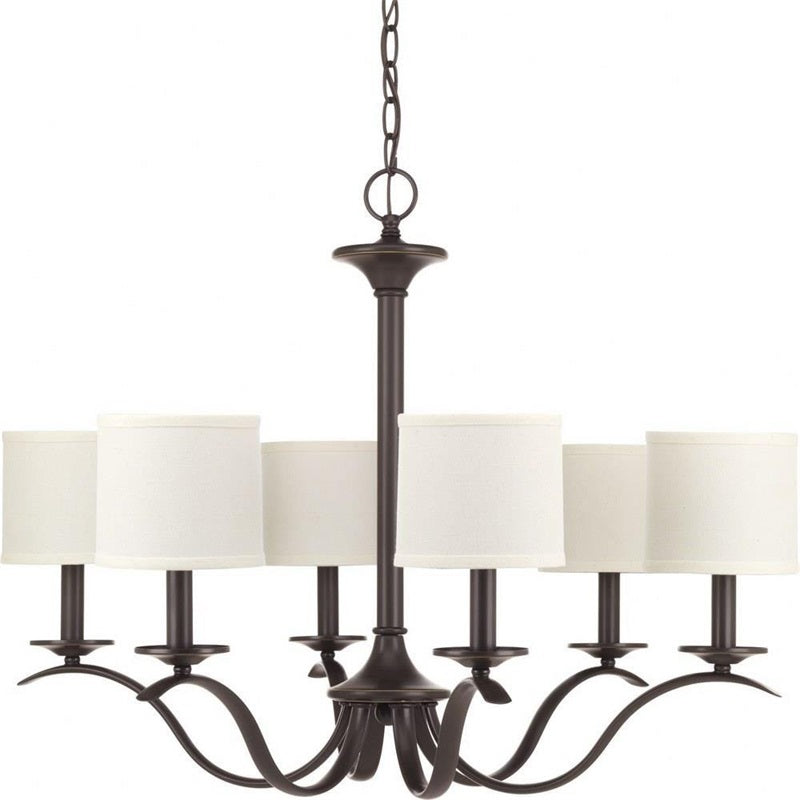 Vatnuvys Traditional Premium Brass Fabric Metal Chandelier - Lamp Copper