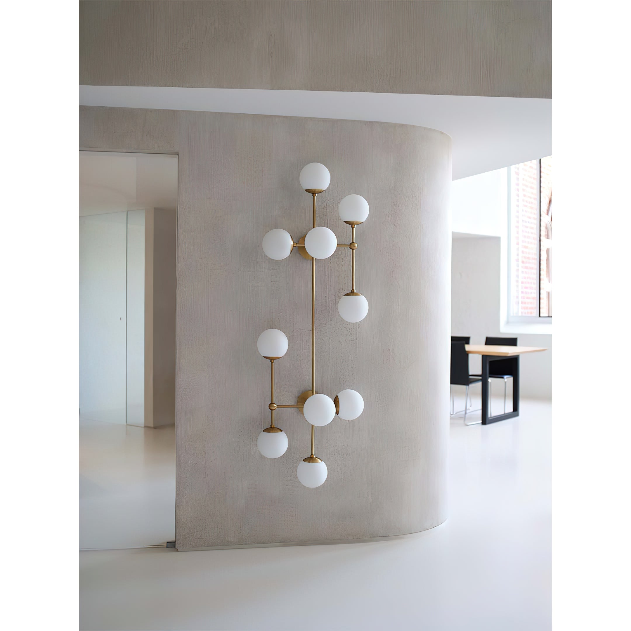 Ulfuvyo Modern Minimalist Glass Metal Wall Lamp - Lamp Copper