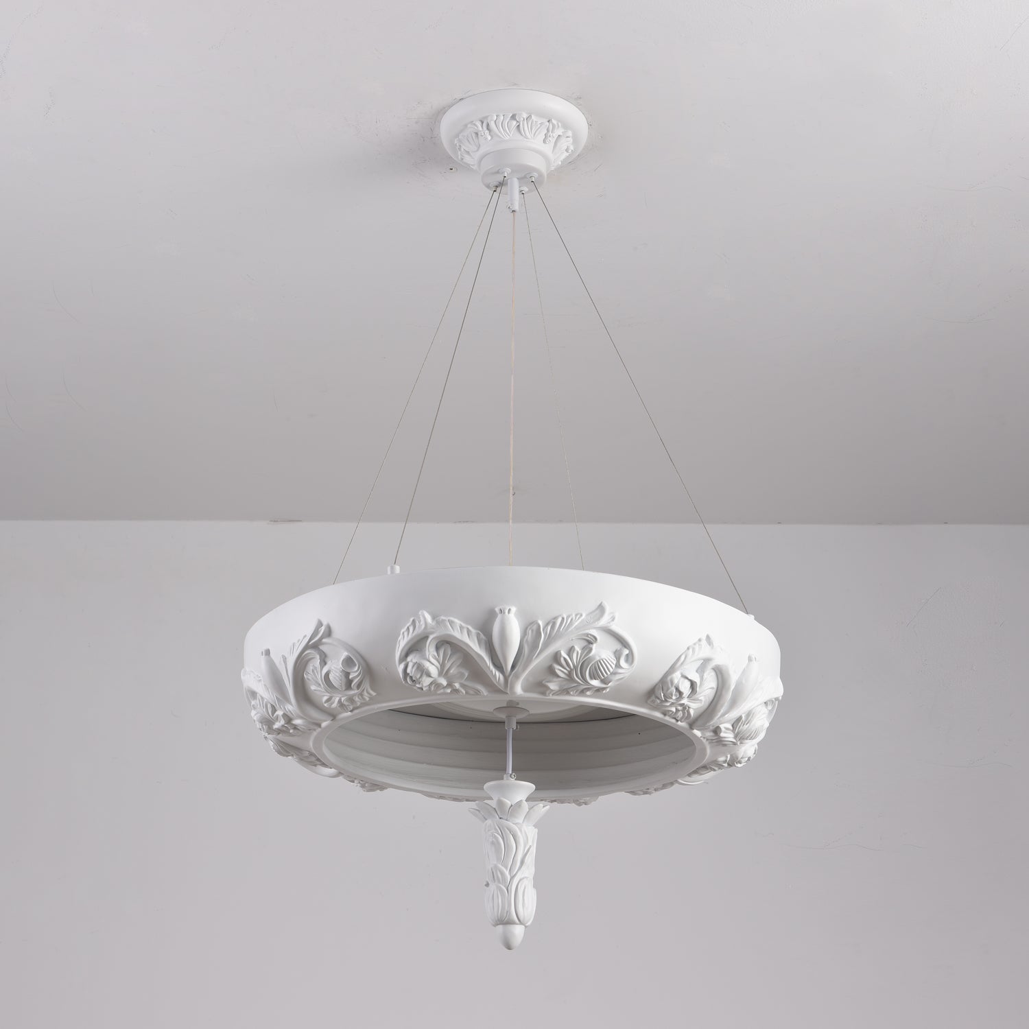 Rococo Plaster Pendant Chandelier - Letslighting