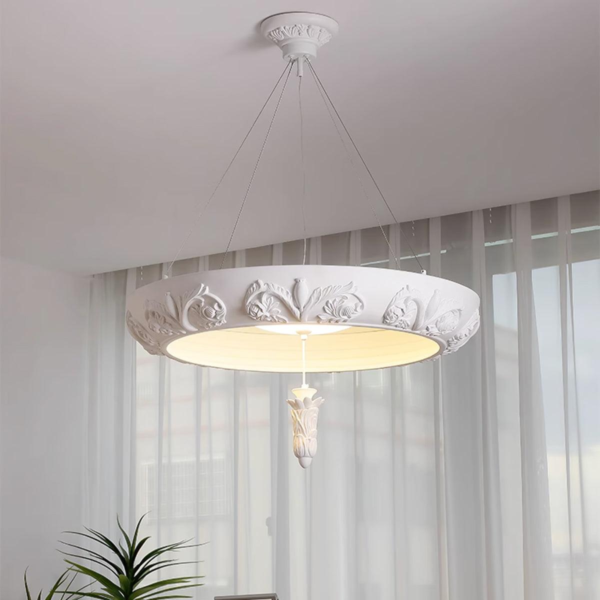 Rococo Plaster Pendant Chandelier - Letslighting