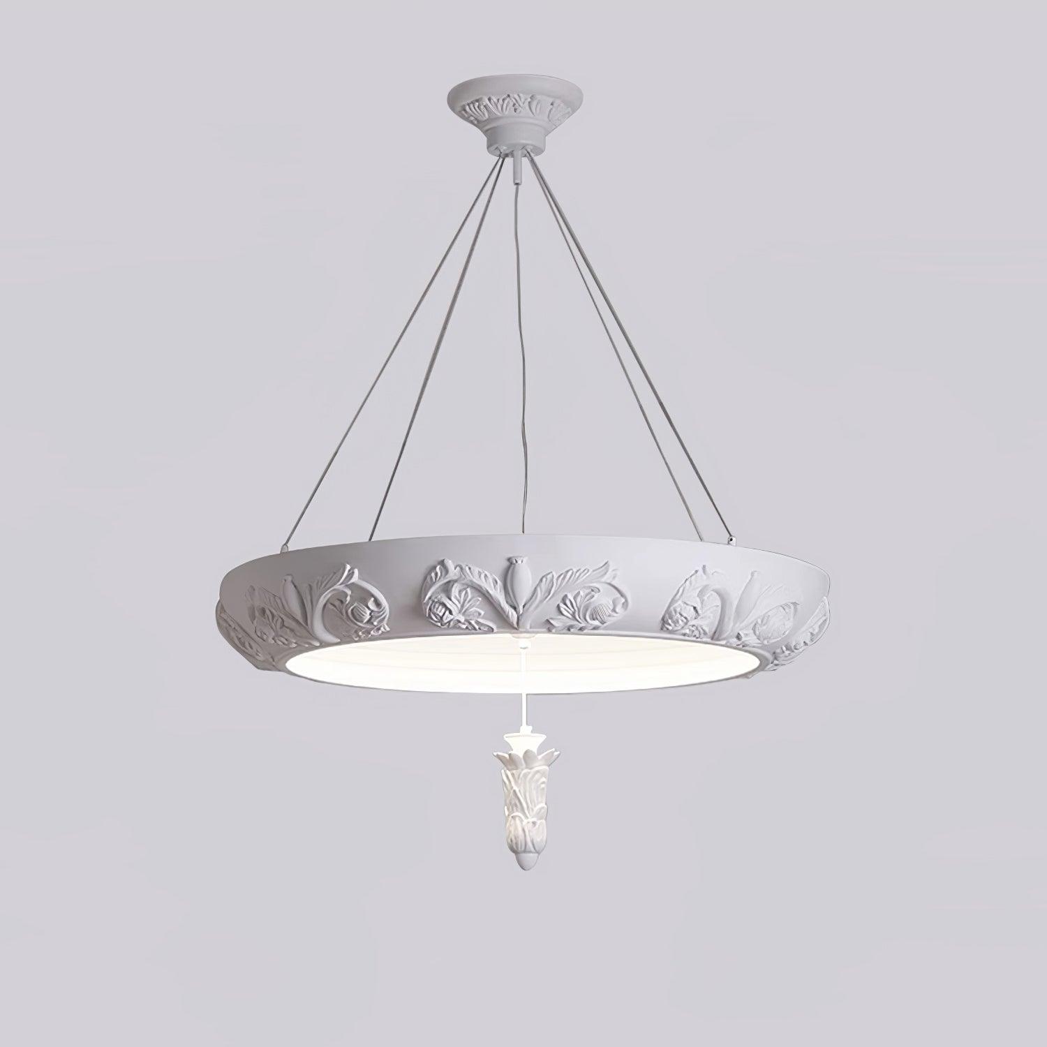 Rococo Plaster Pendant Chandelier - Letslighting