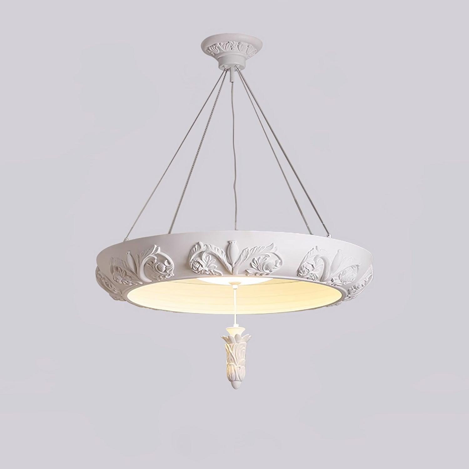 Rococo Plaster Pendant Chandelier - Letslighting