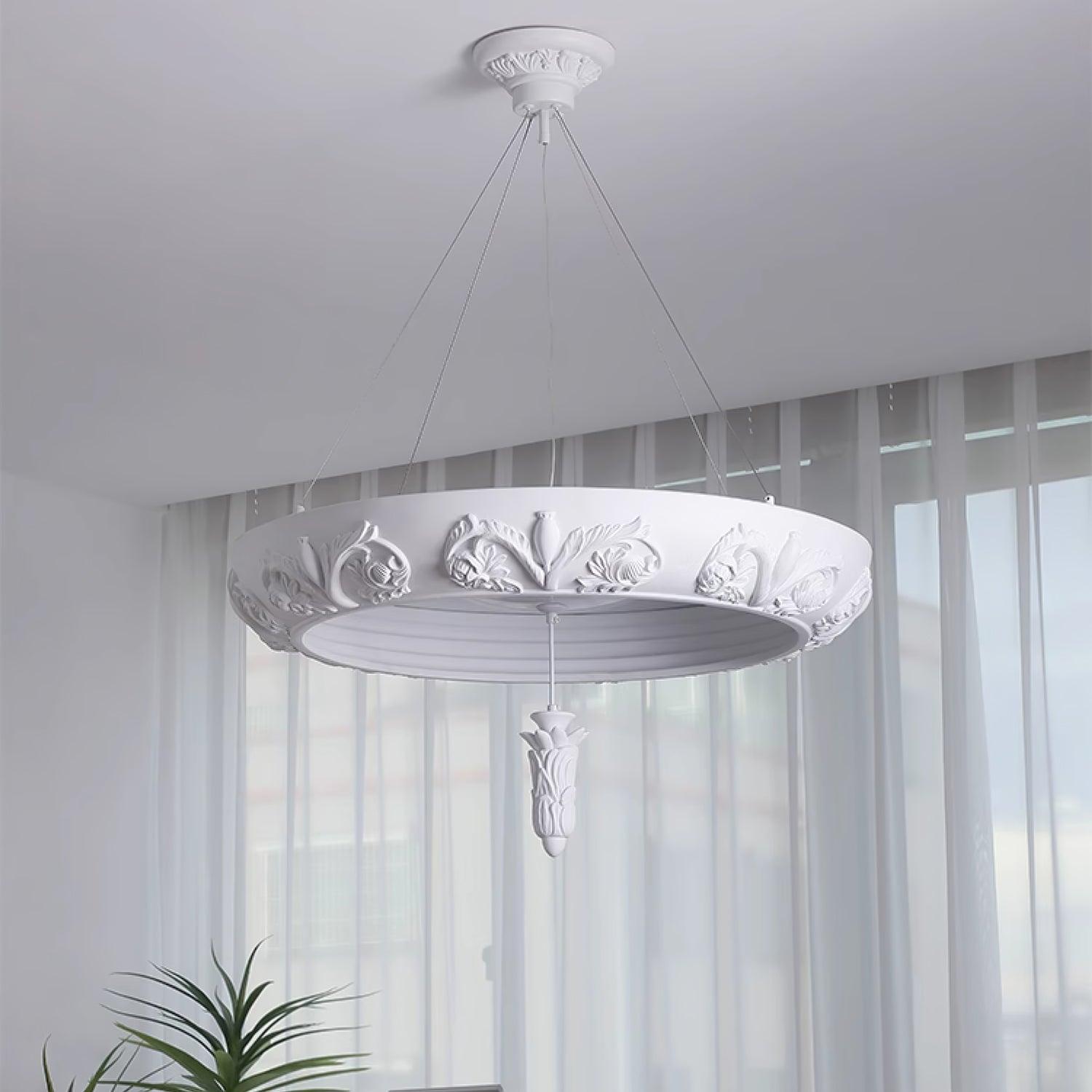 Rococo Plaster Pendant Chandelier - Letslighting