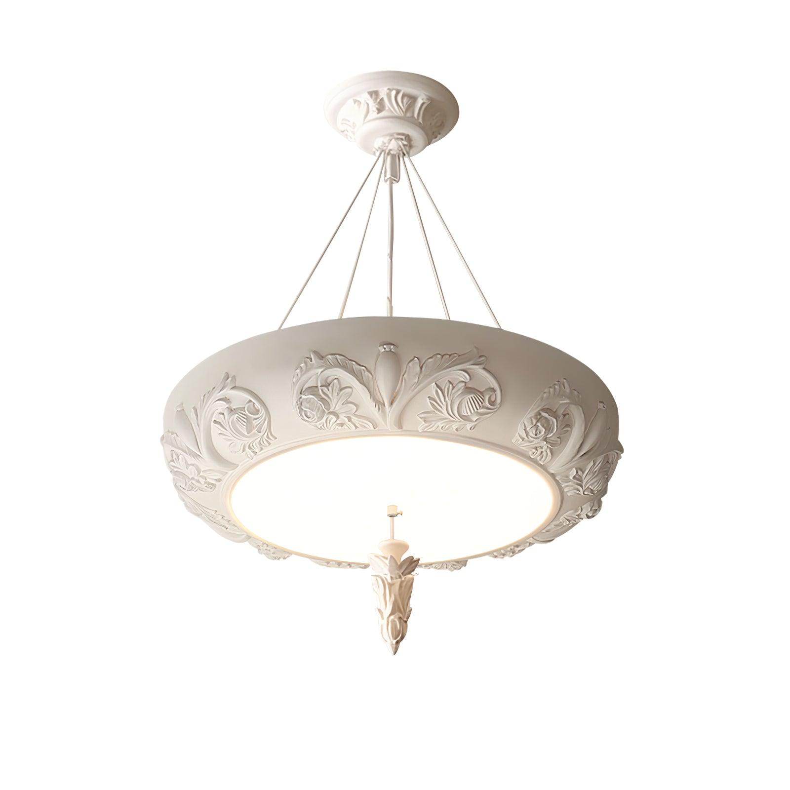 Rococo Plaster Pendant Chandelier - Letslighting