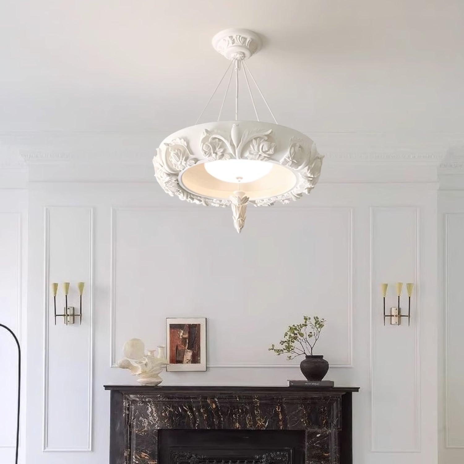 Rococo Plaster Pendant Chandelier - Letslighting