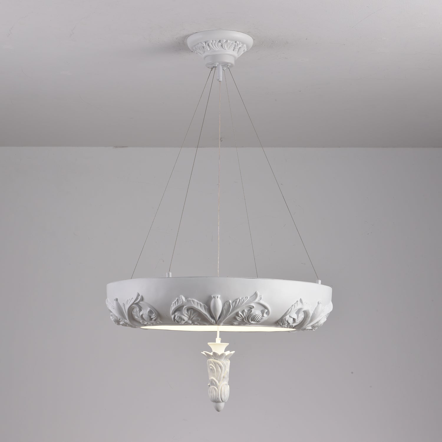 Rococo Plaster Pendant Chandelier - Letslighting