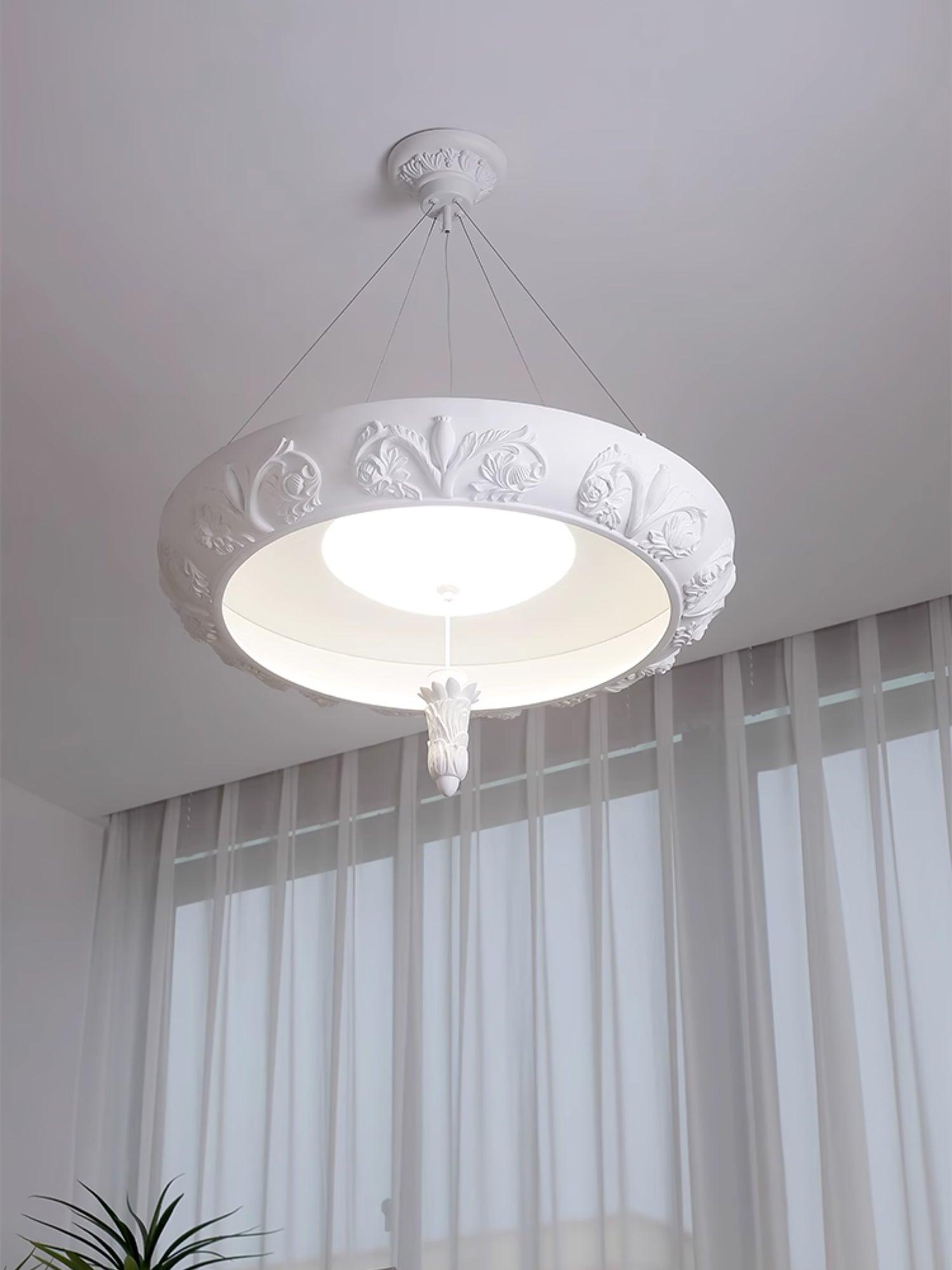 Rococo Plaster Pendant Chandelier - Letslighting