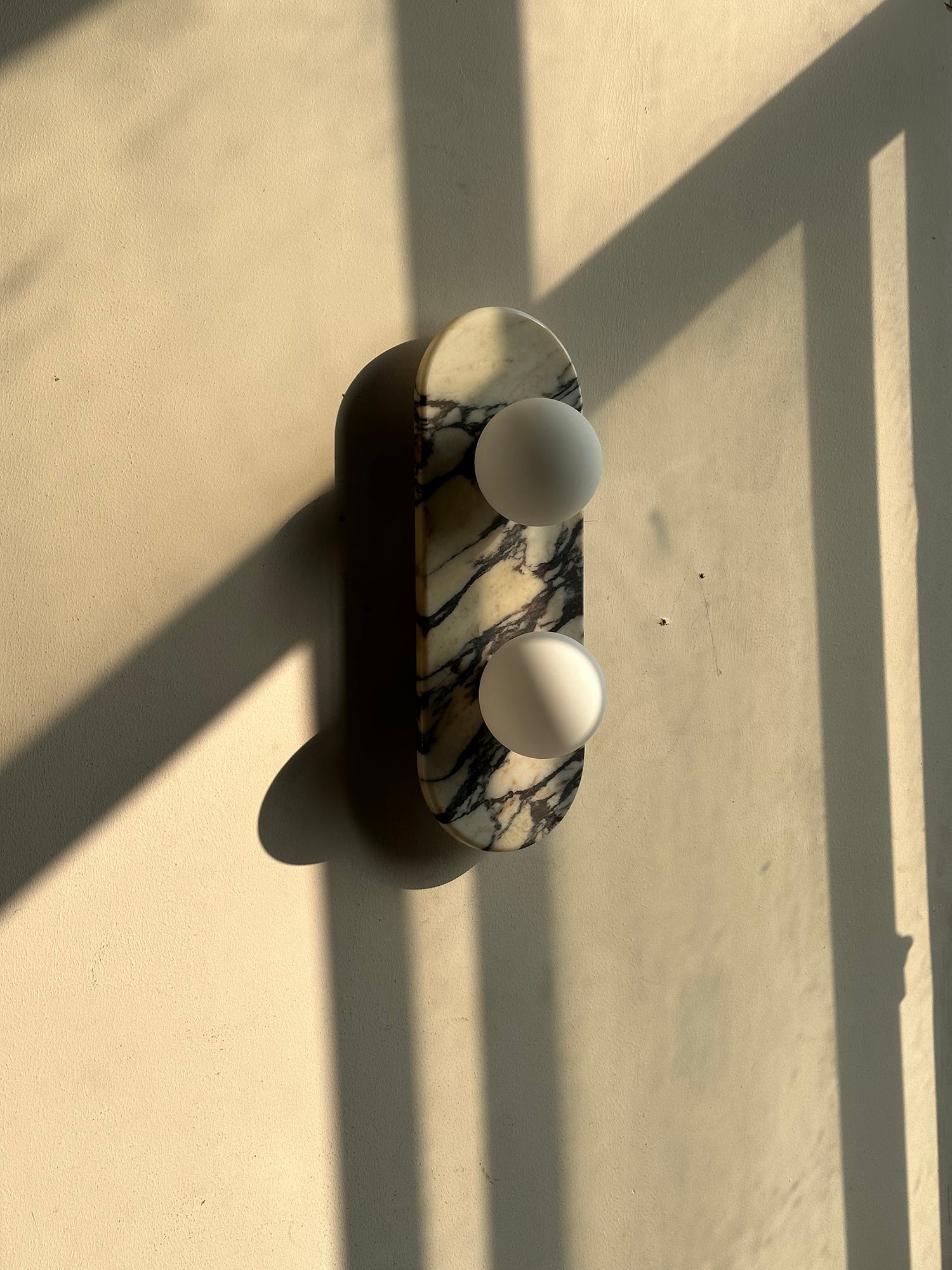 Alvuvyo Elegance Modern Marble Wall Lamp - Lamp Copper