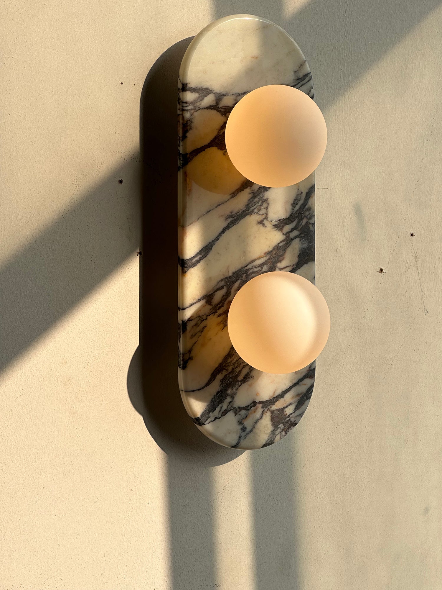 Alvuvyo Elegance Modern Marble Wall Lamp - Lamp Copper