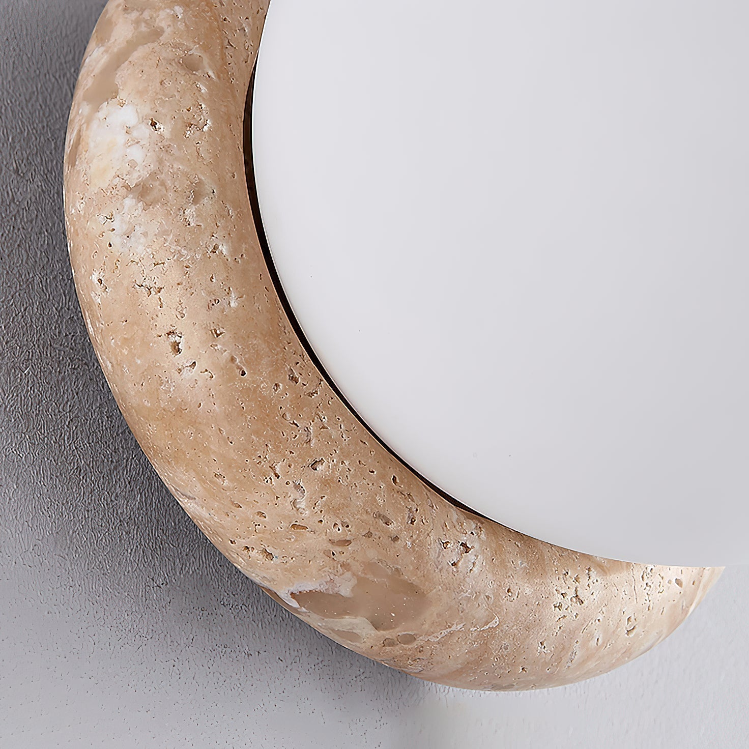 Blikuvys Modern Minimalist Travertine Glass Wall Lamp - Lamp Copper