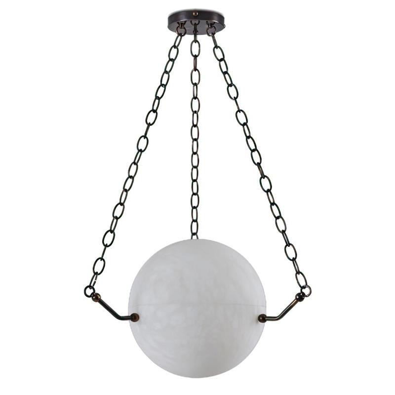 Himinuvys Modern Dimmable Minimalist Alabaster Pendant Lamp - Lamp Copper