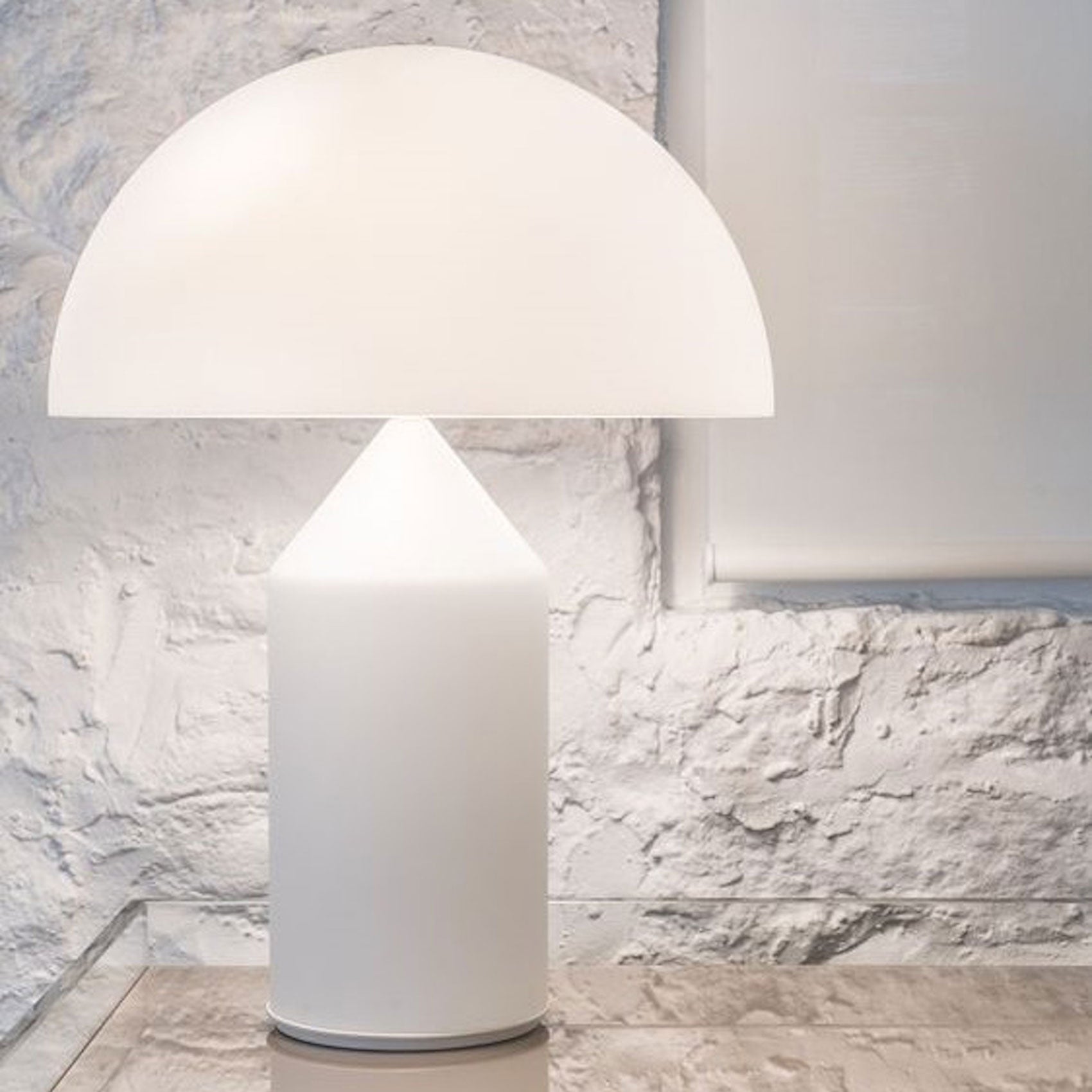 Atollo Glass Table Lamp - Lamp Copper
