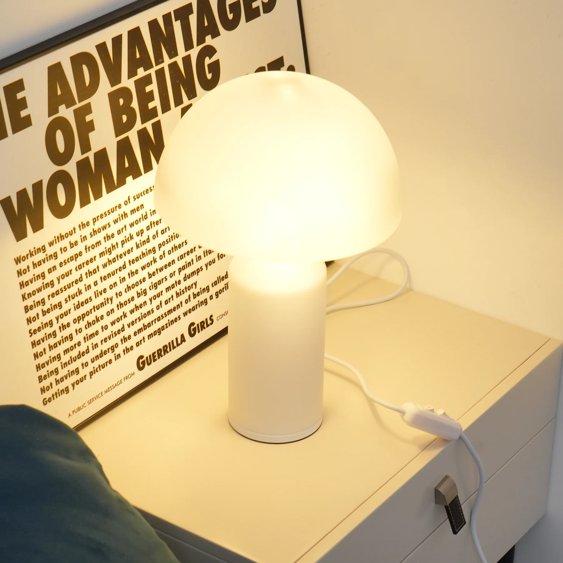 Atollo Glass Table Lamp - Lamp Copper