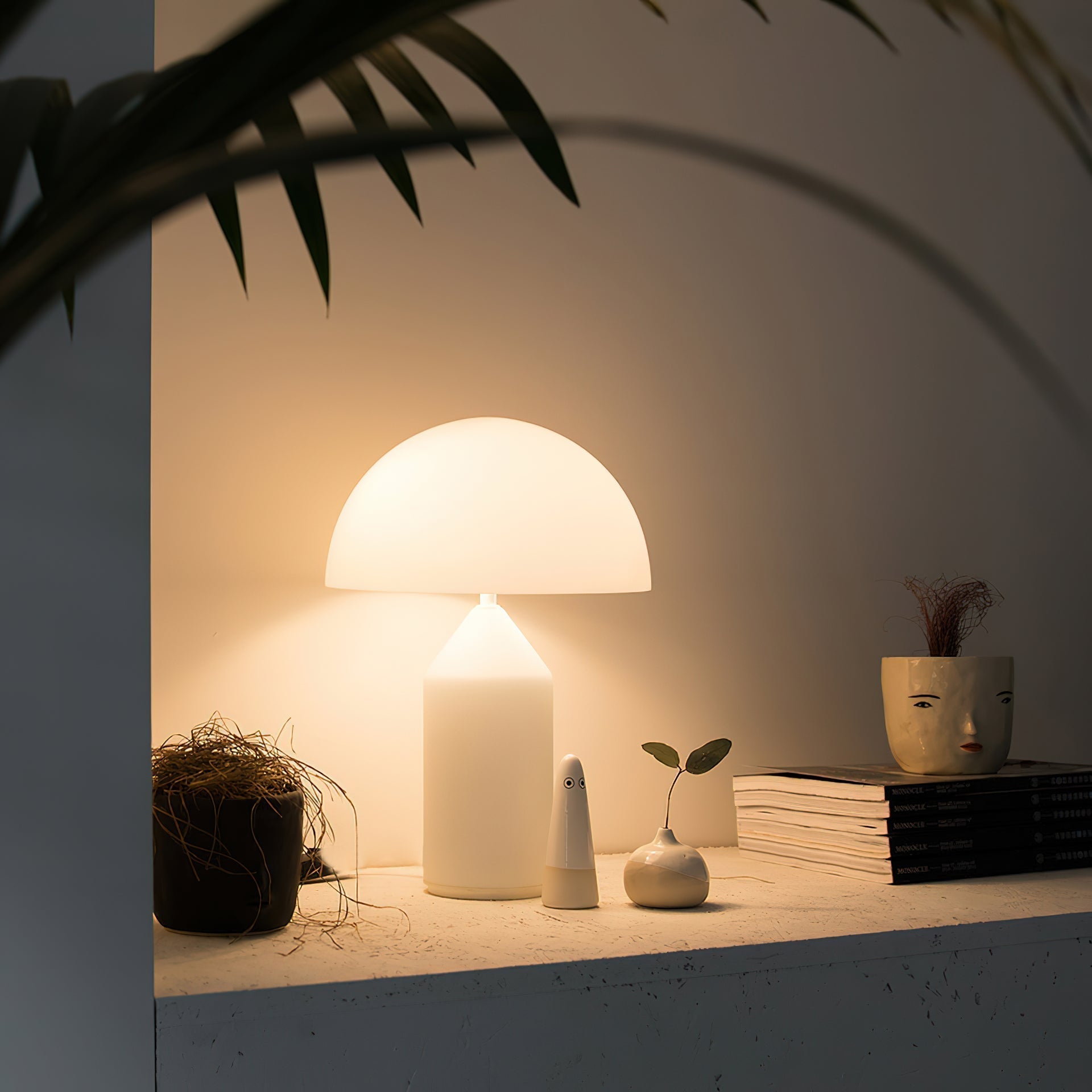 Atollo Glass Table Lamp - Lamp Copper