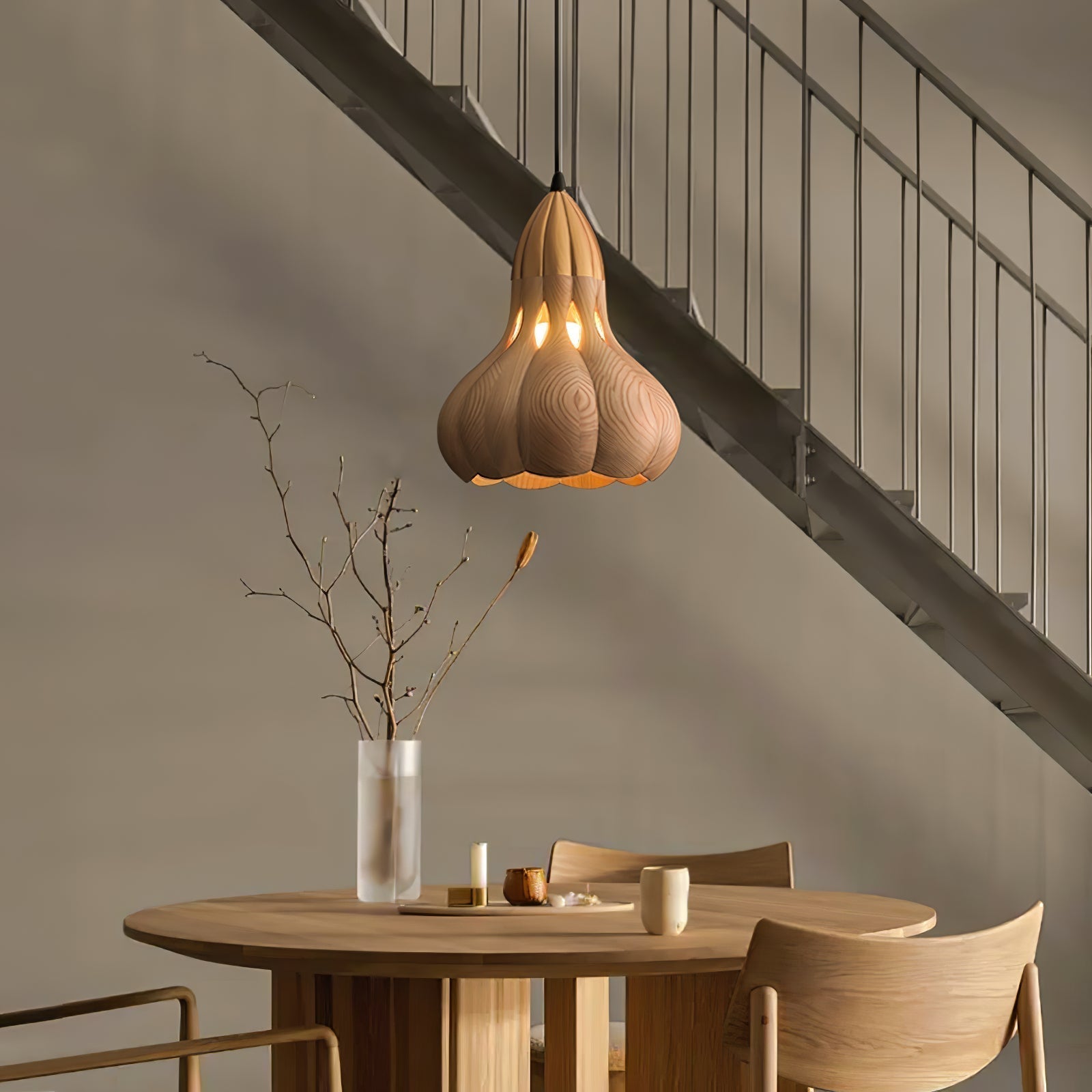 Arraeion Individual Creativity Wood Metal Pendant Lamp - Letslighting